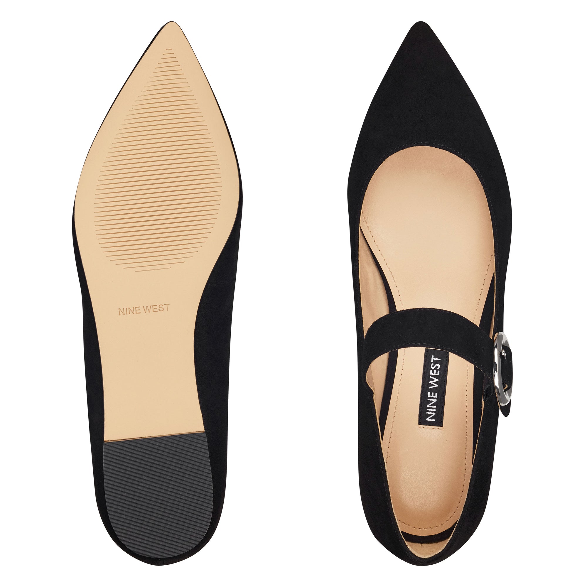 nine west tan flats