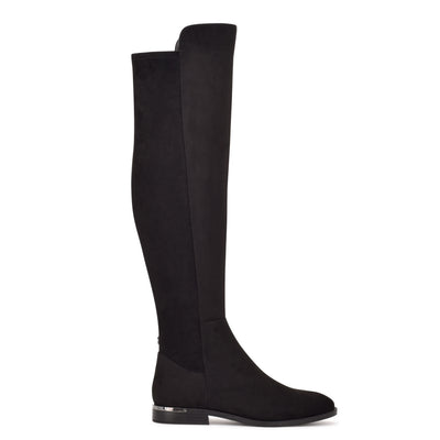 나인 웨스트 부츠 NINE WEST Allair Over the Knee Boots,Black