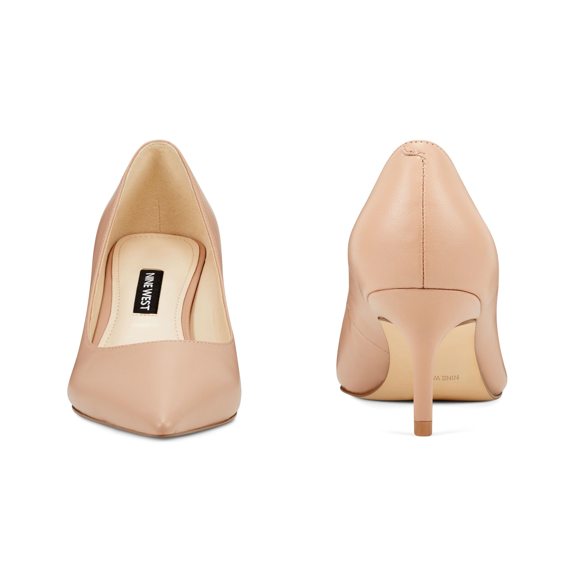 nine west light pink pumps