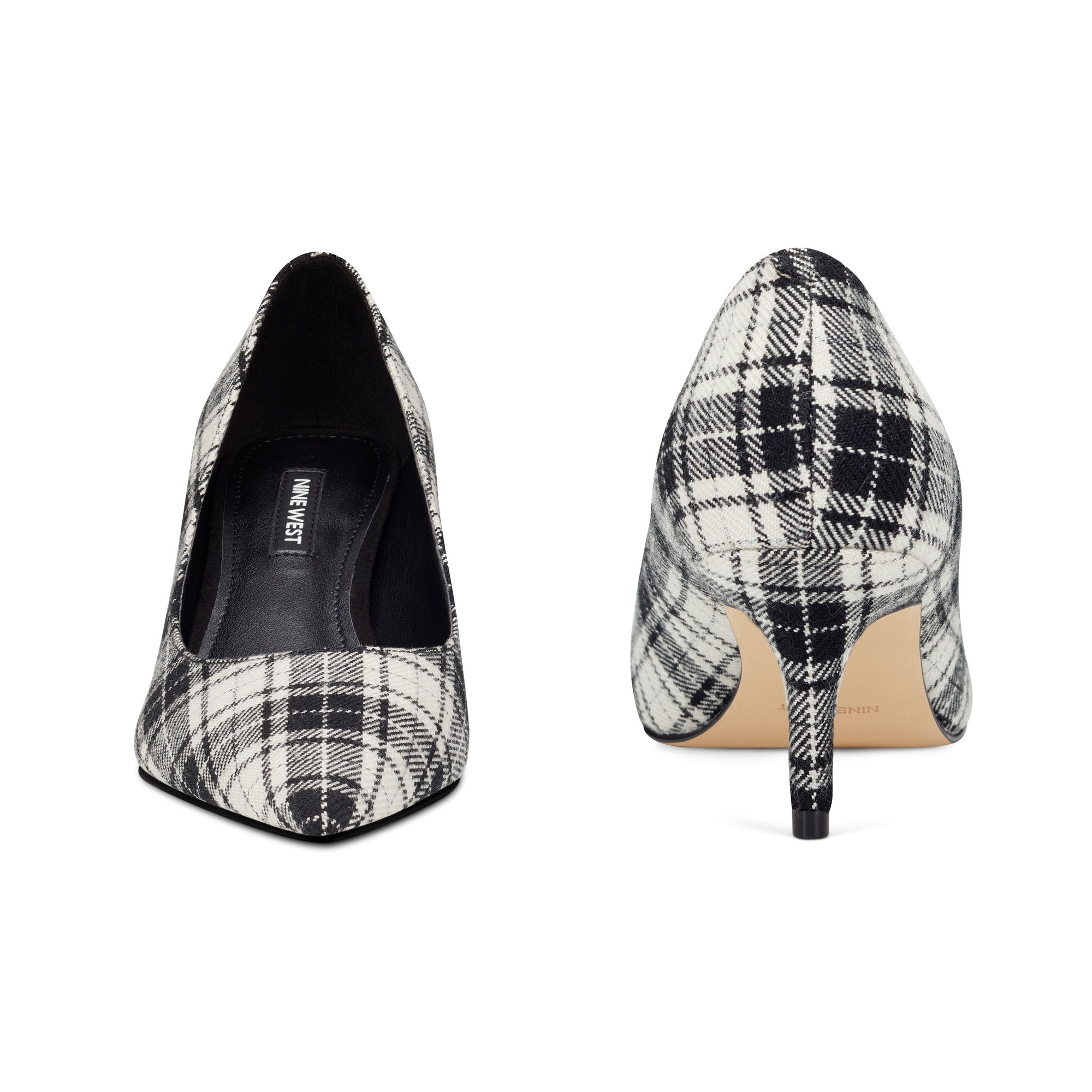 nine west plaid pumps