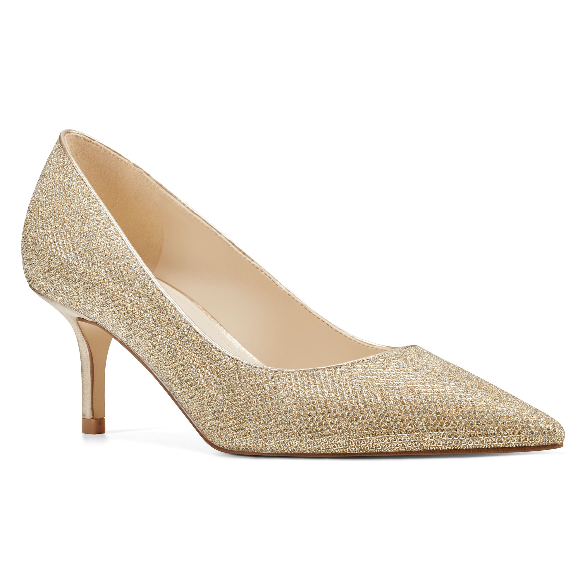 nine west gold glitter heels