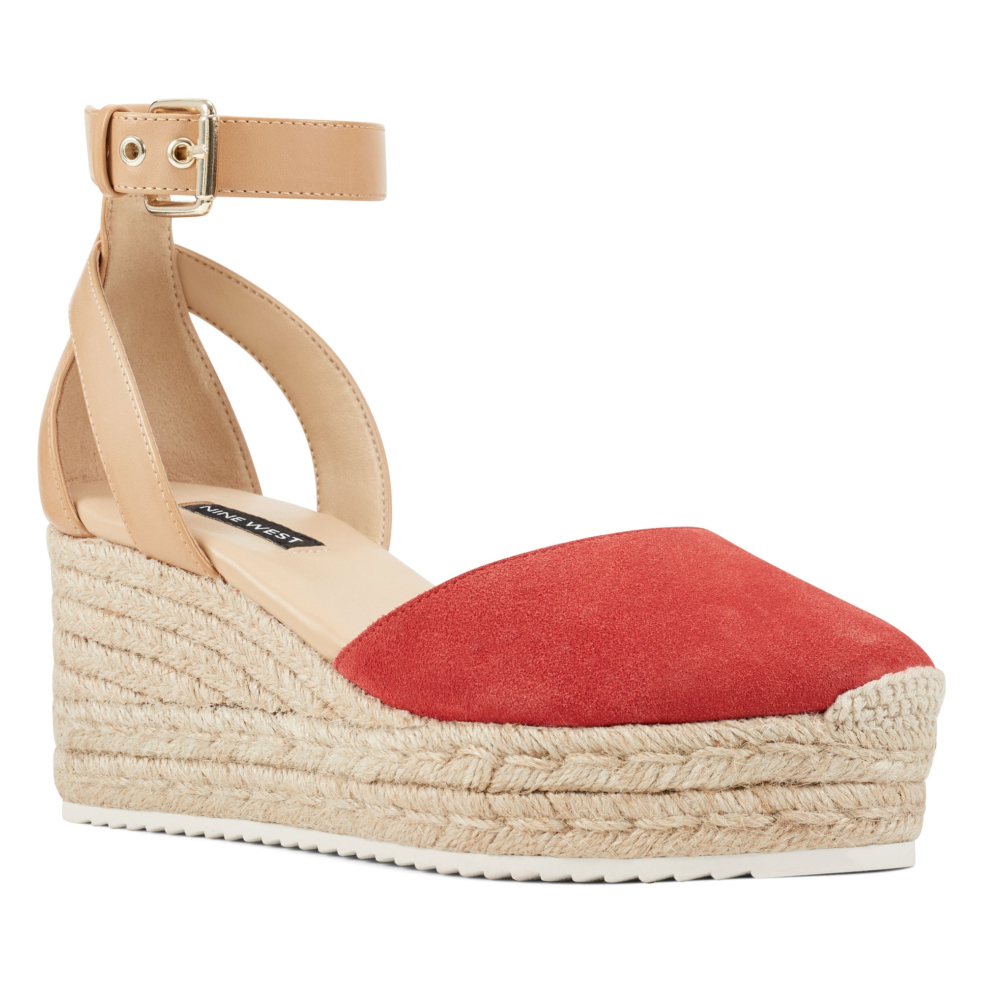 nine west suede wedges