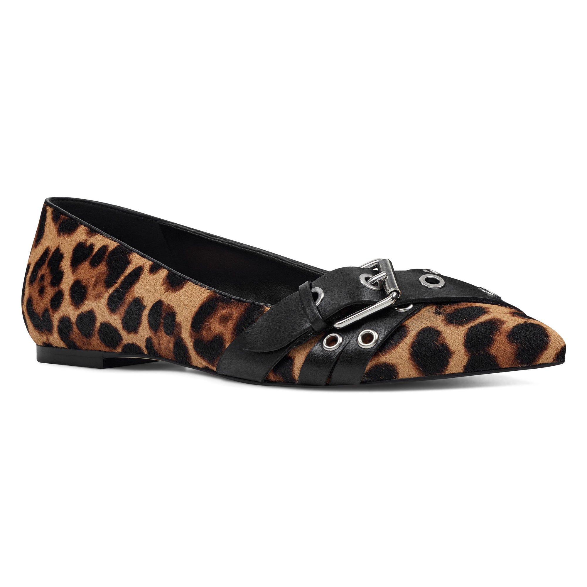 nine west animal print flats