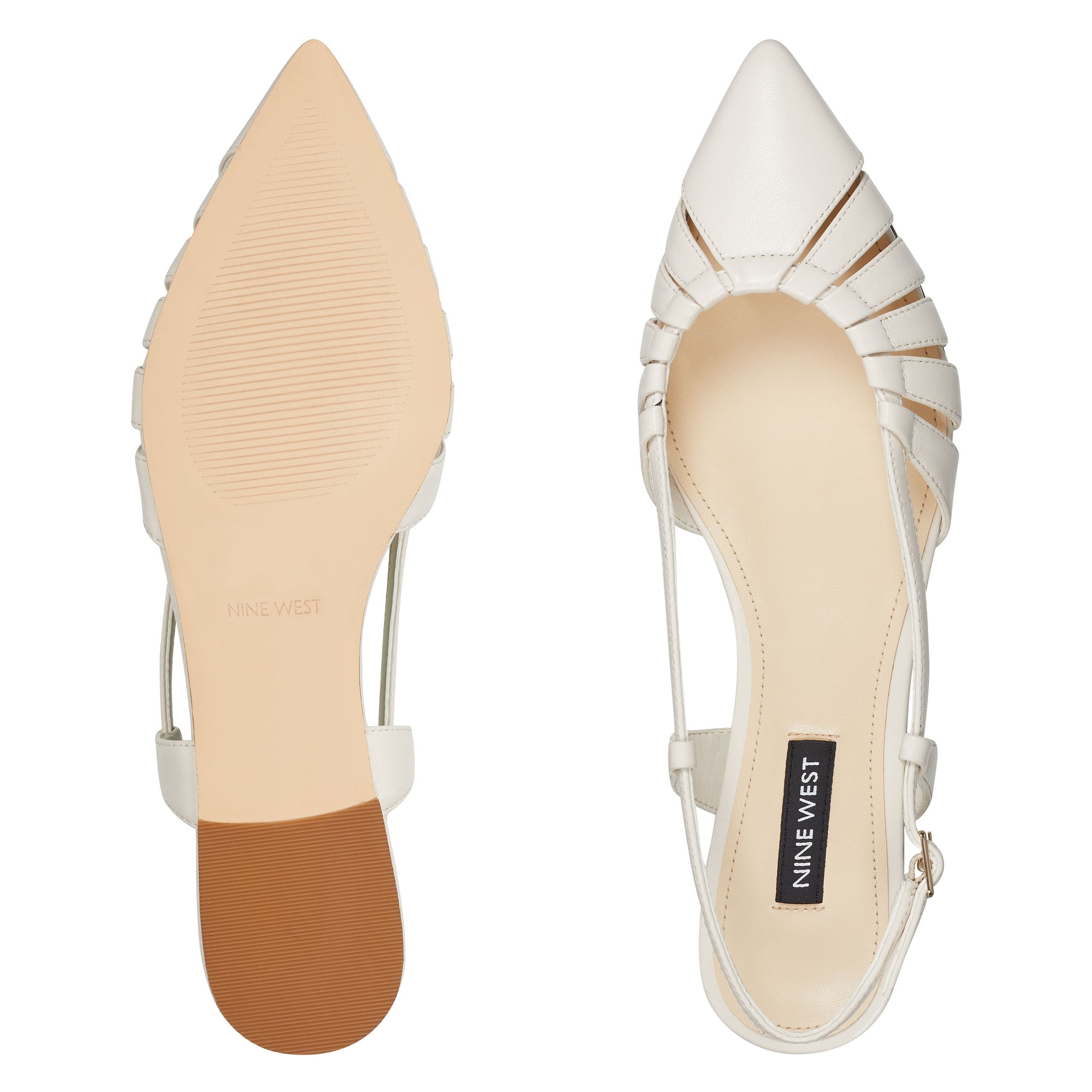 nine west aboveall pointy toe flats