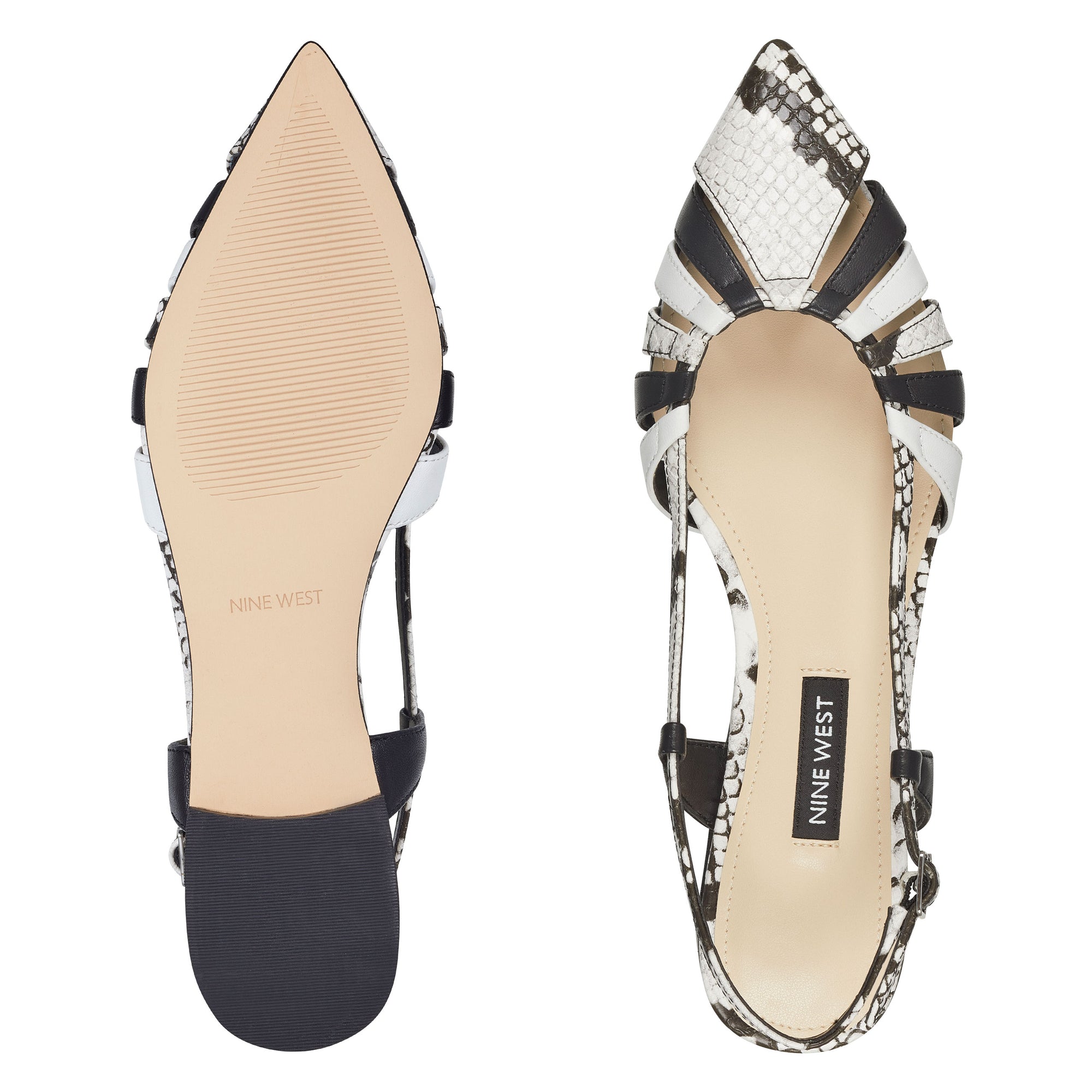 nine west pointed toe flats