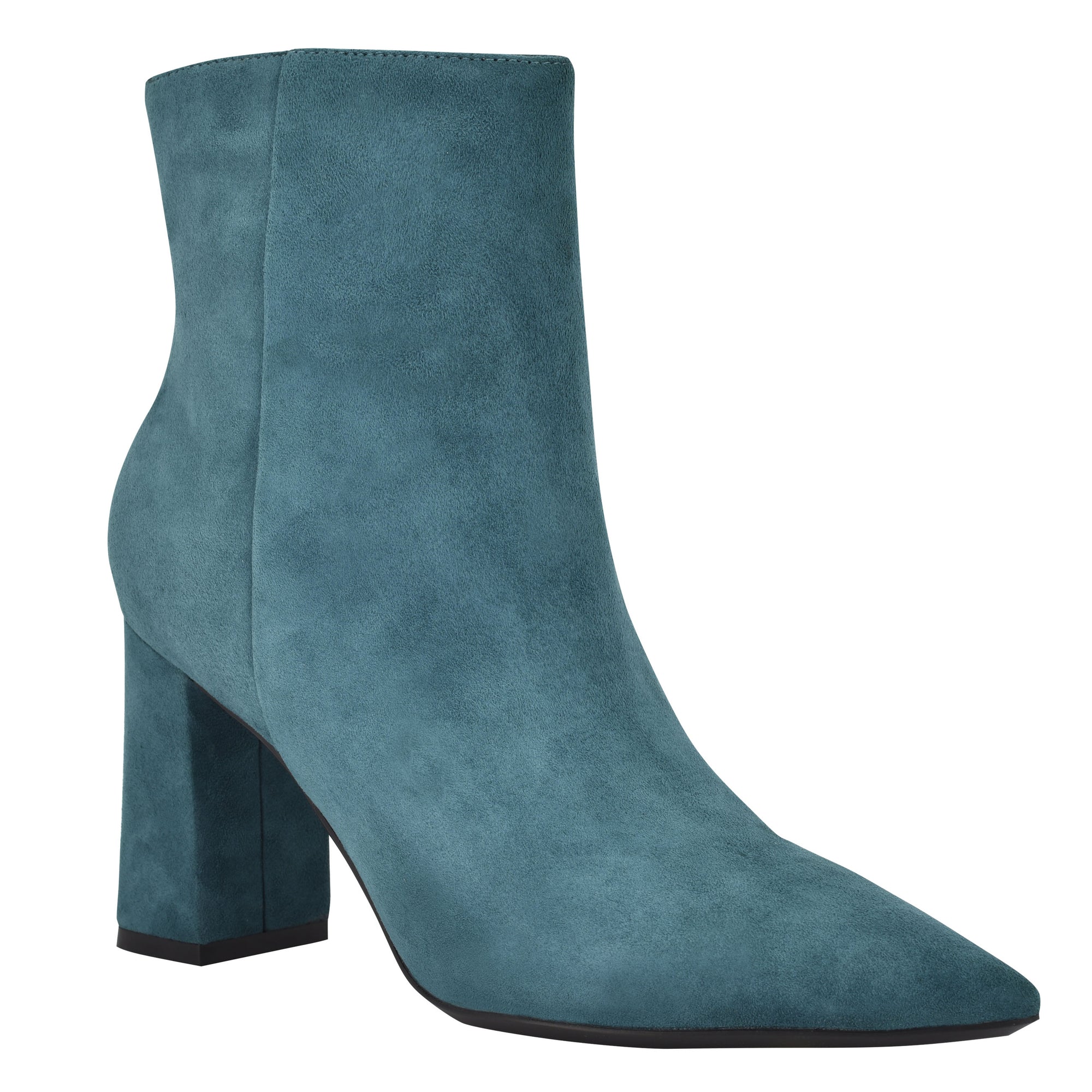 teal suede boots