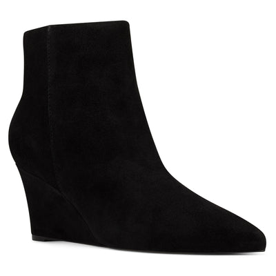 nine west black suede booties