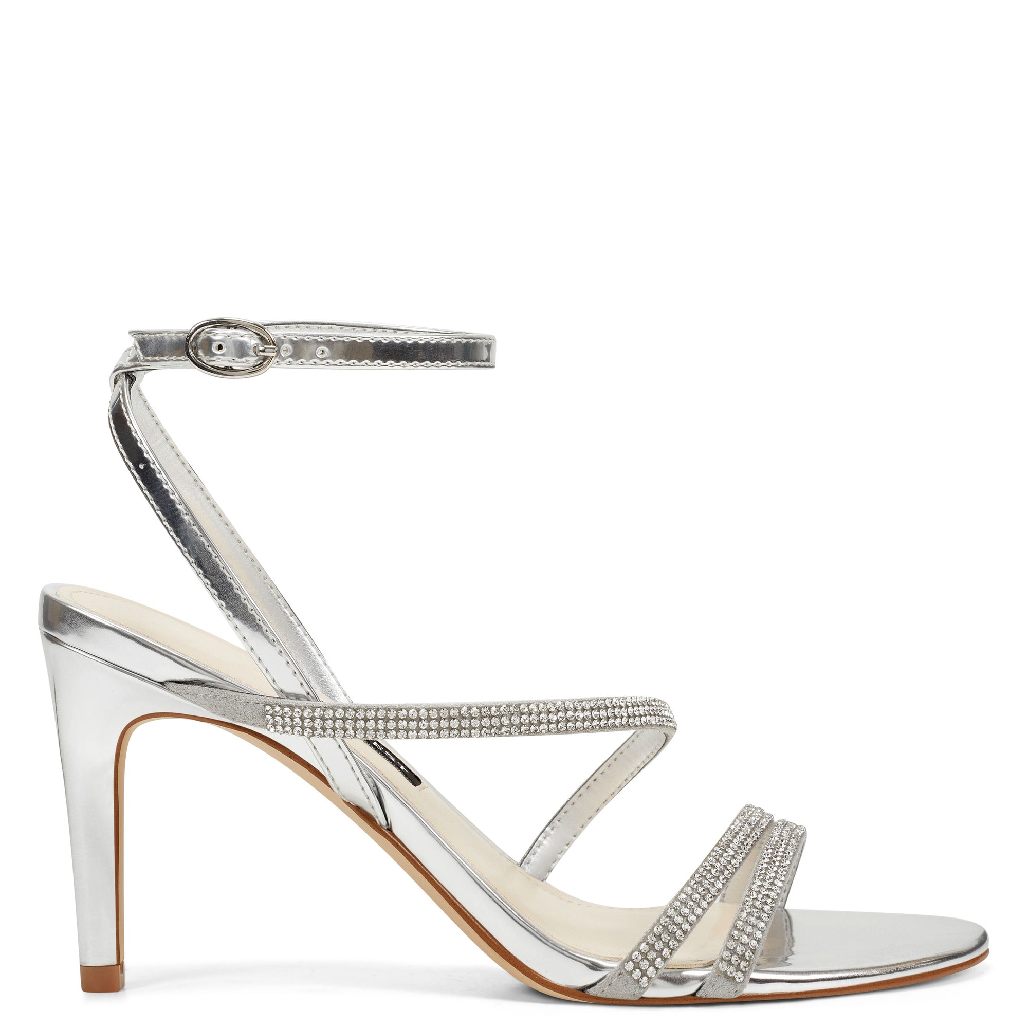 nine west silver sandals