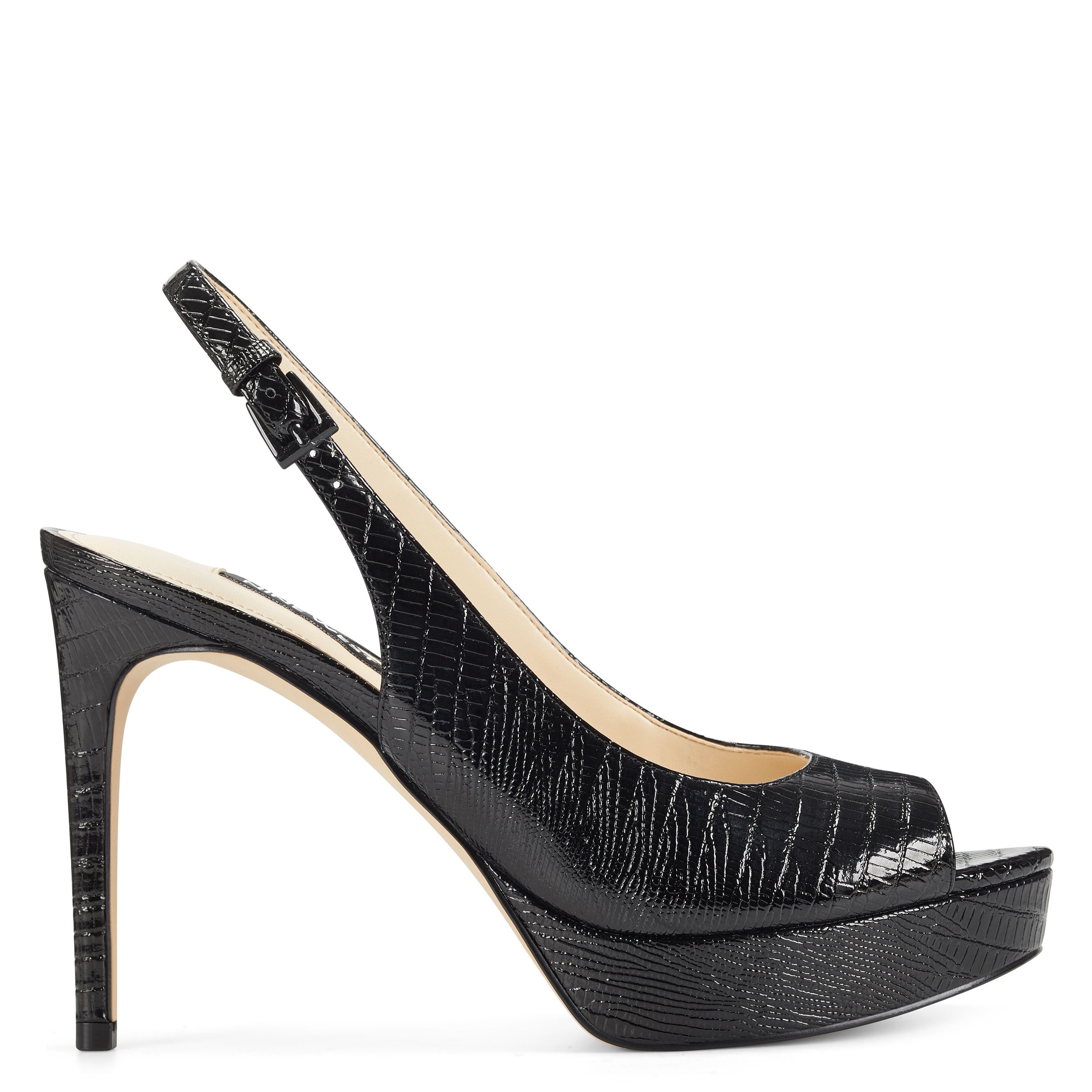 nine west gabrielle slingback platform pumps