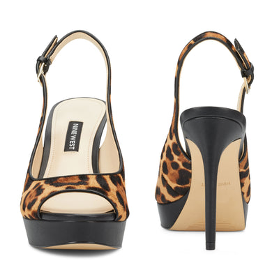 leopard slingback heels