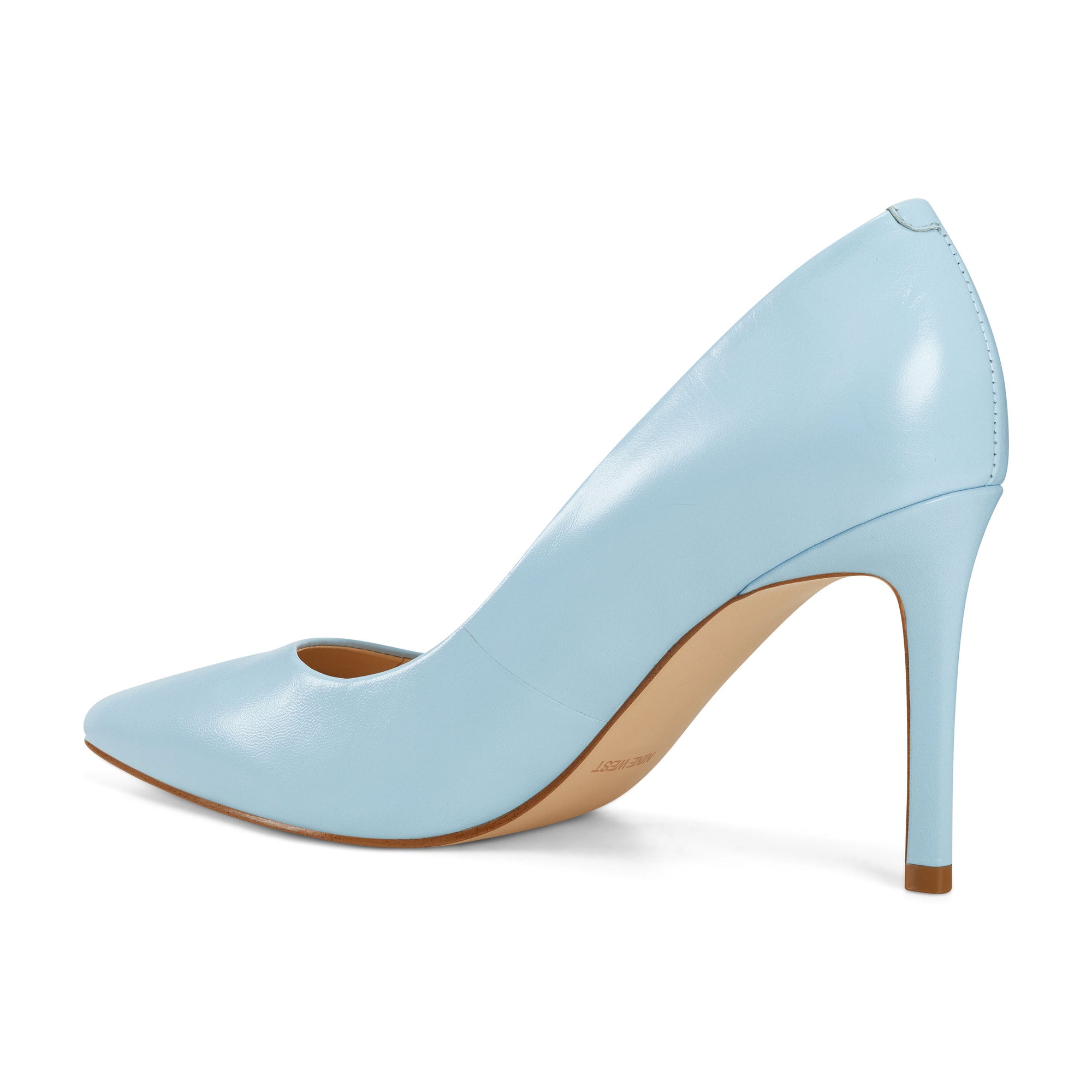 nine west light blue heels