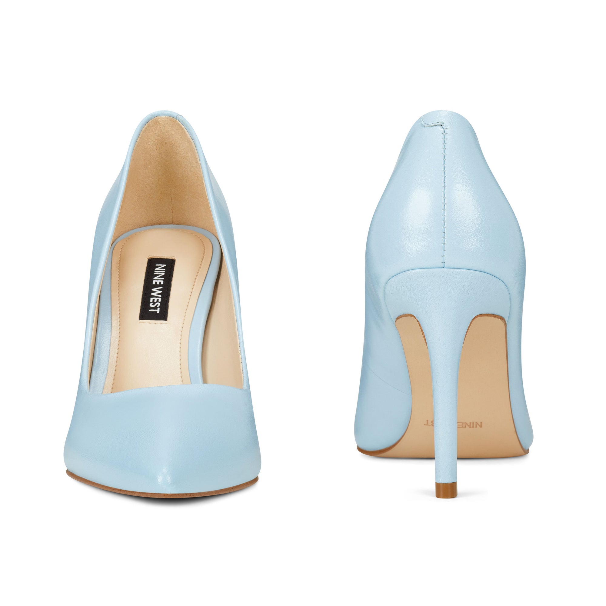 light blue pumps