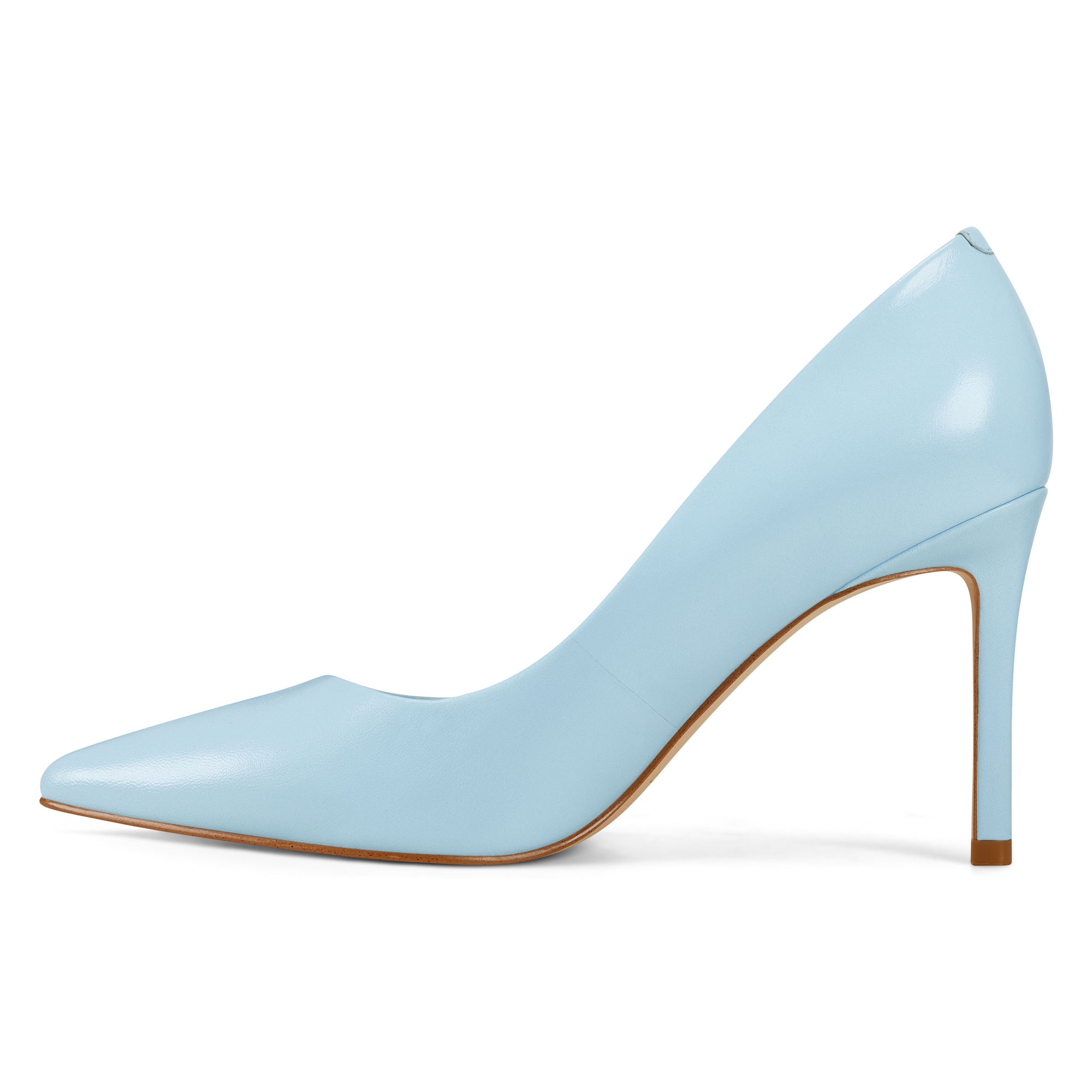 light blue pumps