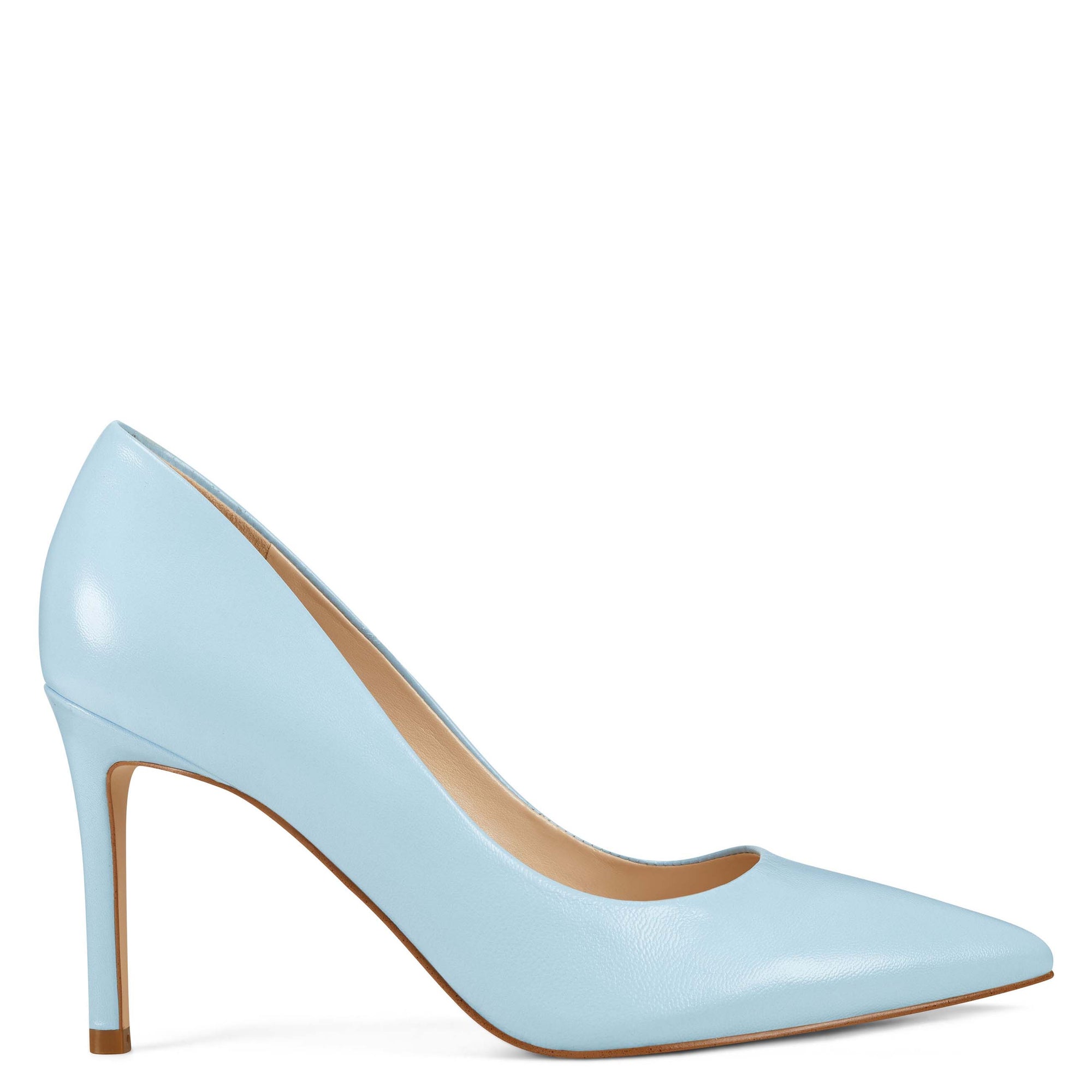 nine west light blue heels