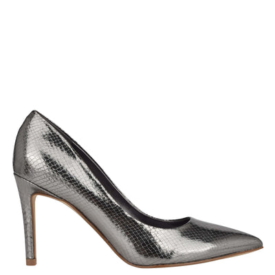 dark silver strappy heels