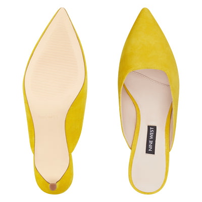 nine west yellow pumps