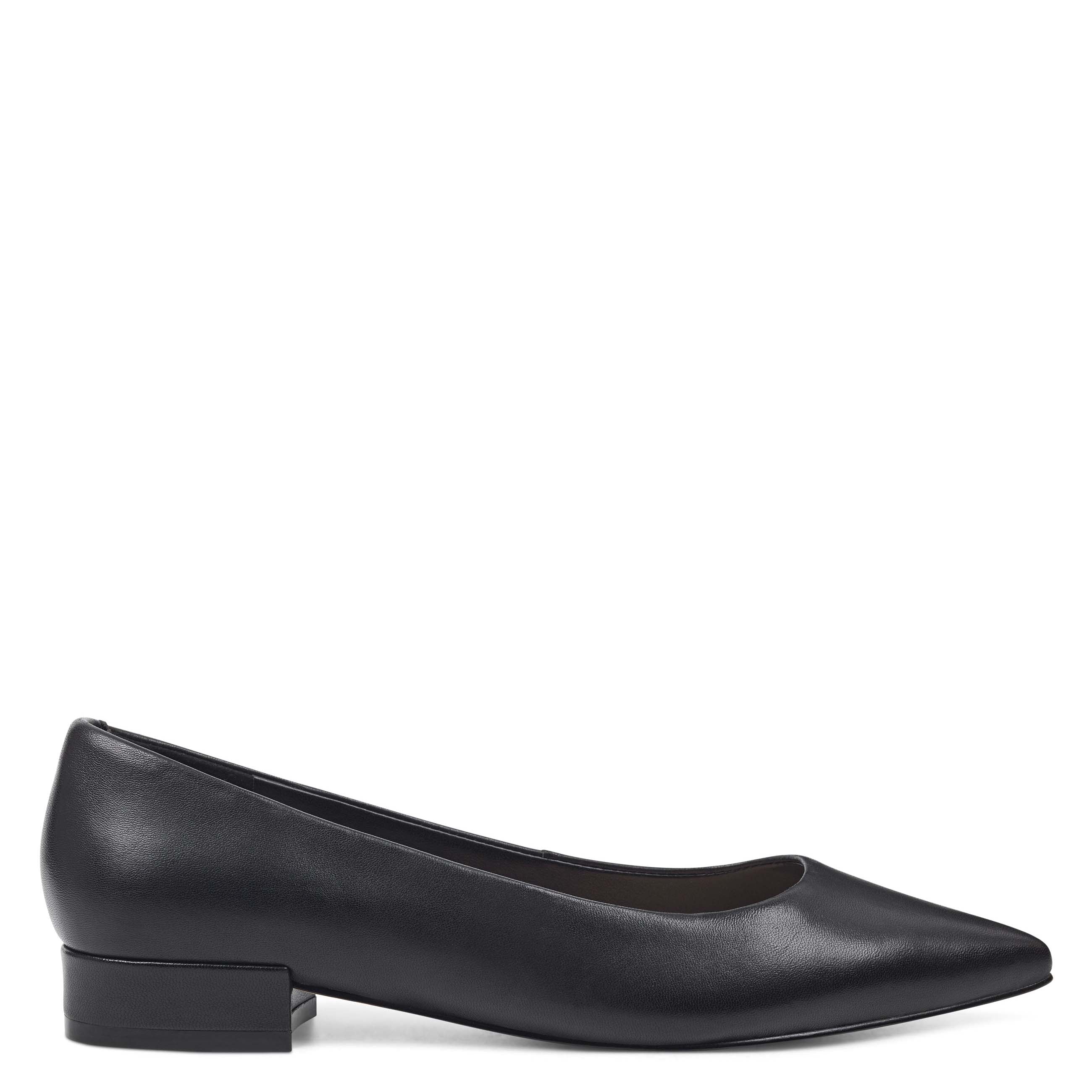 nine west black flat shoes