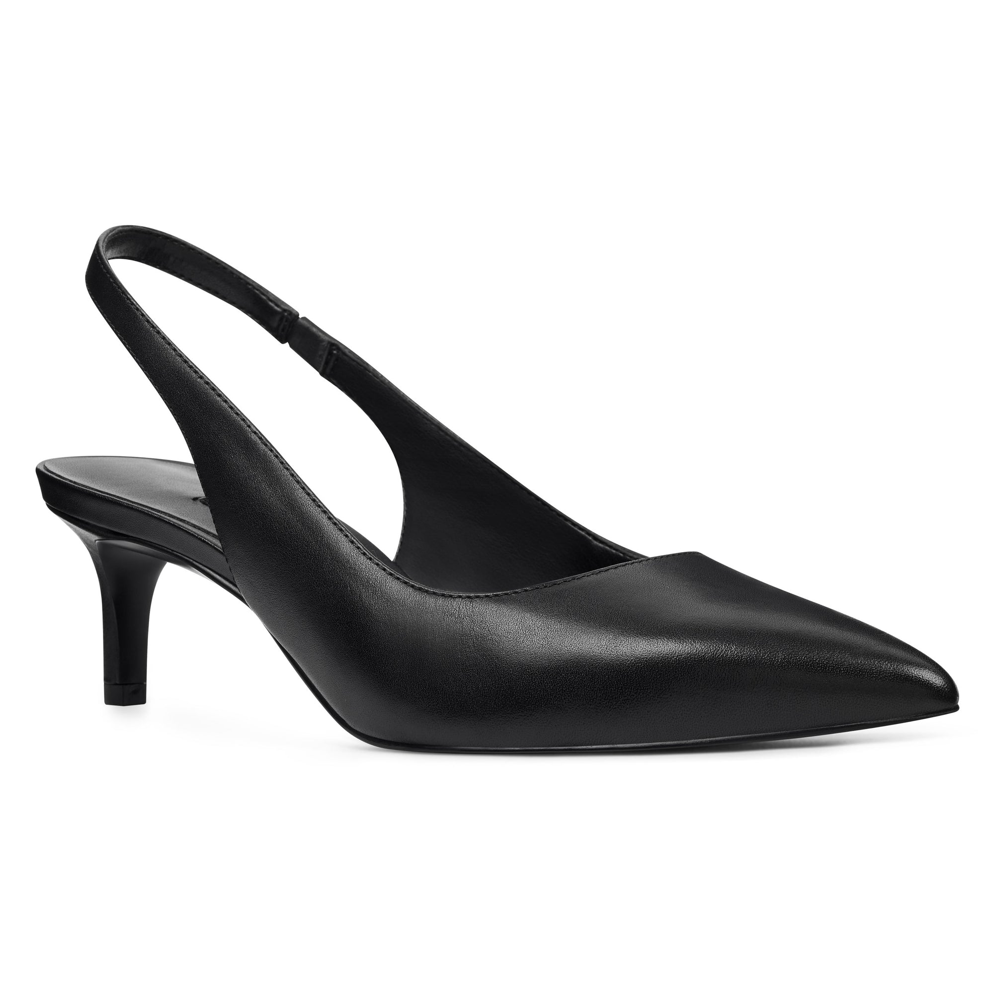 nine west black slingback heels