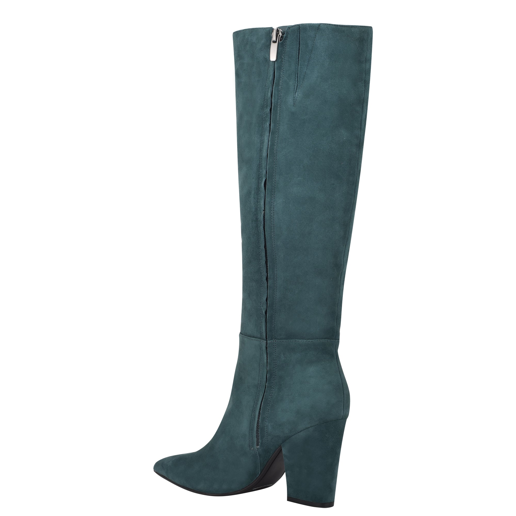 turquoise suede boots