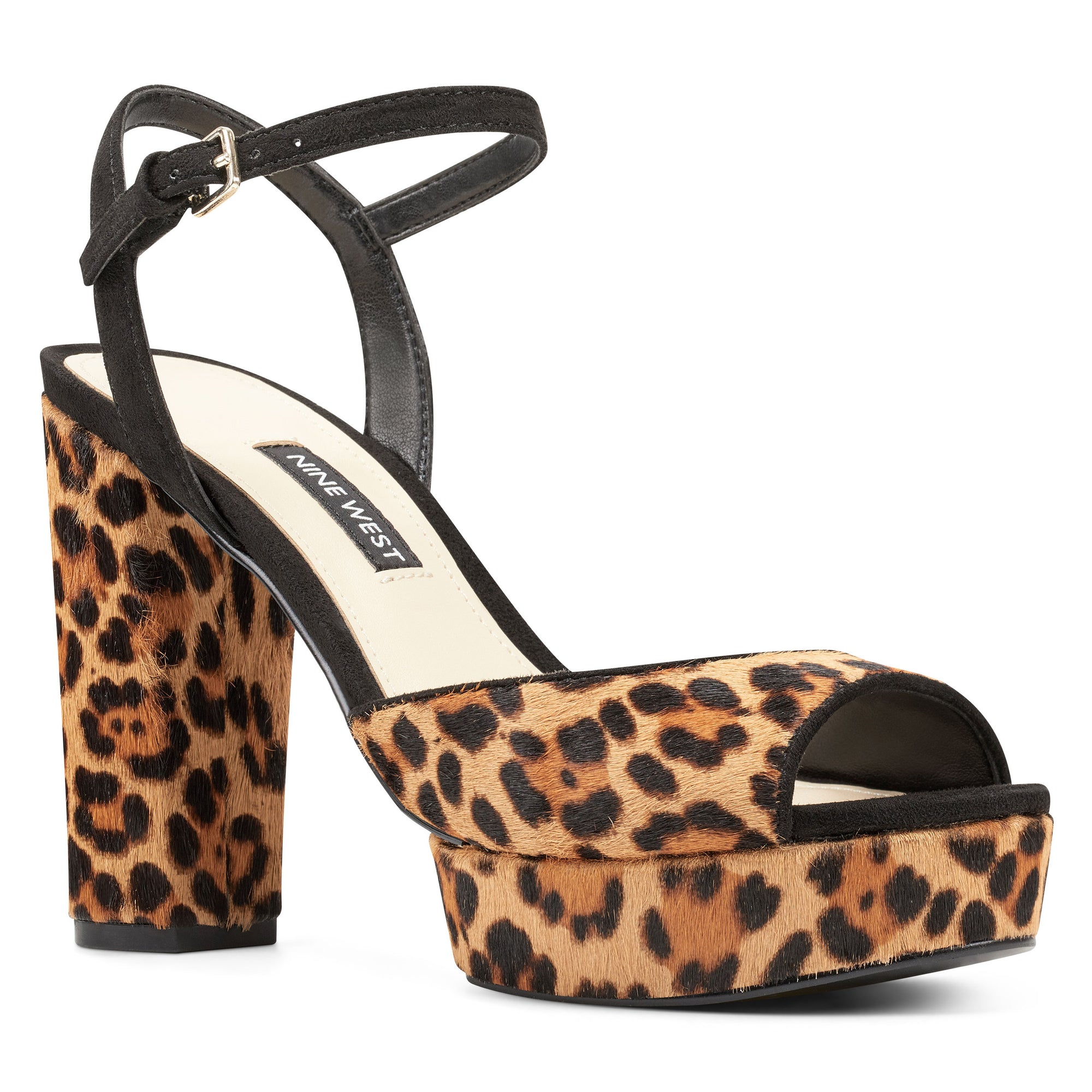 nine west leopard sandals