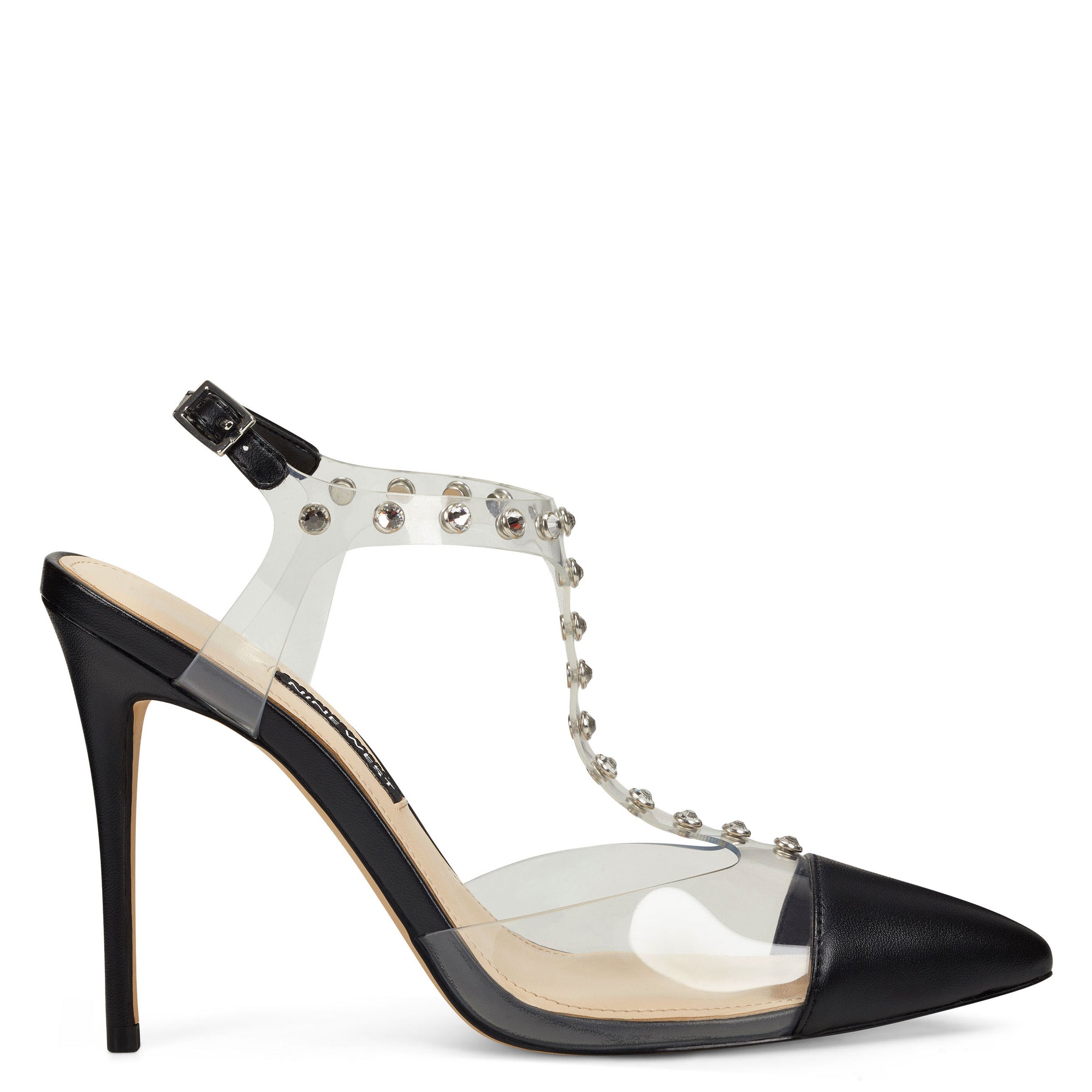 nine west mod transparent heel