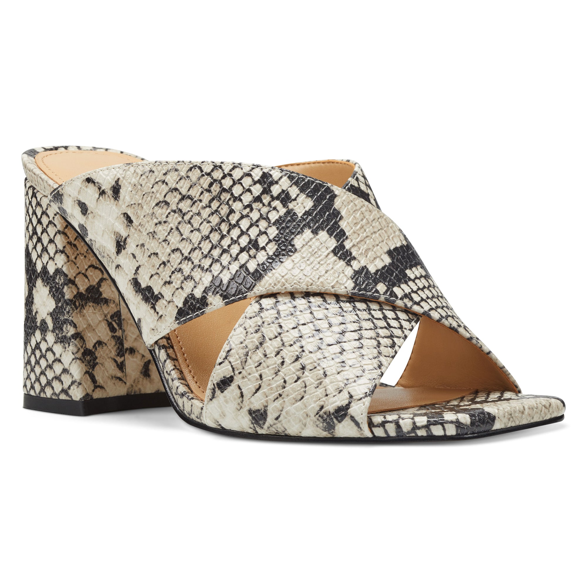 Gigi Block Heel Slide Sandals - Nine West