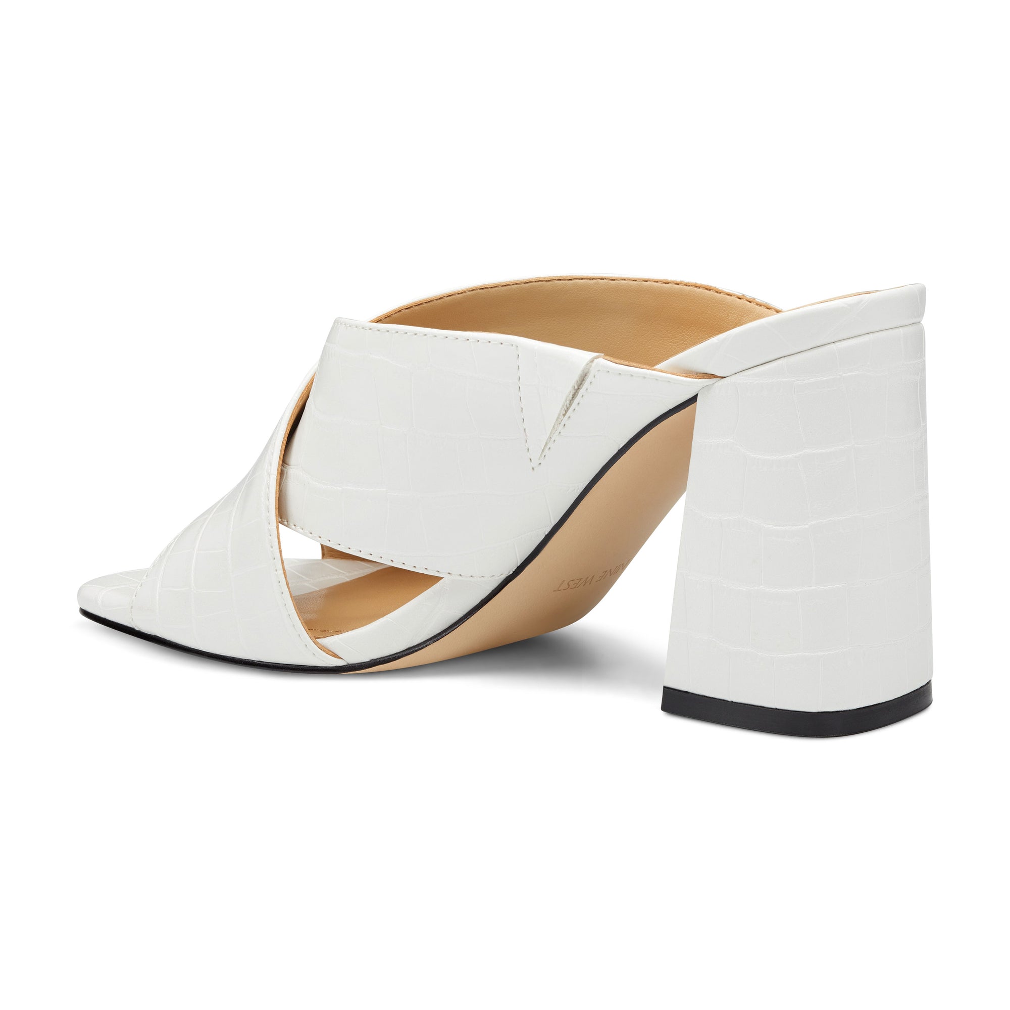 Gigi Block Heel Slide Sandals - Nine West