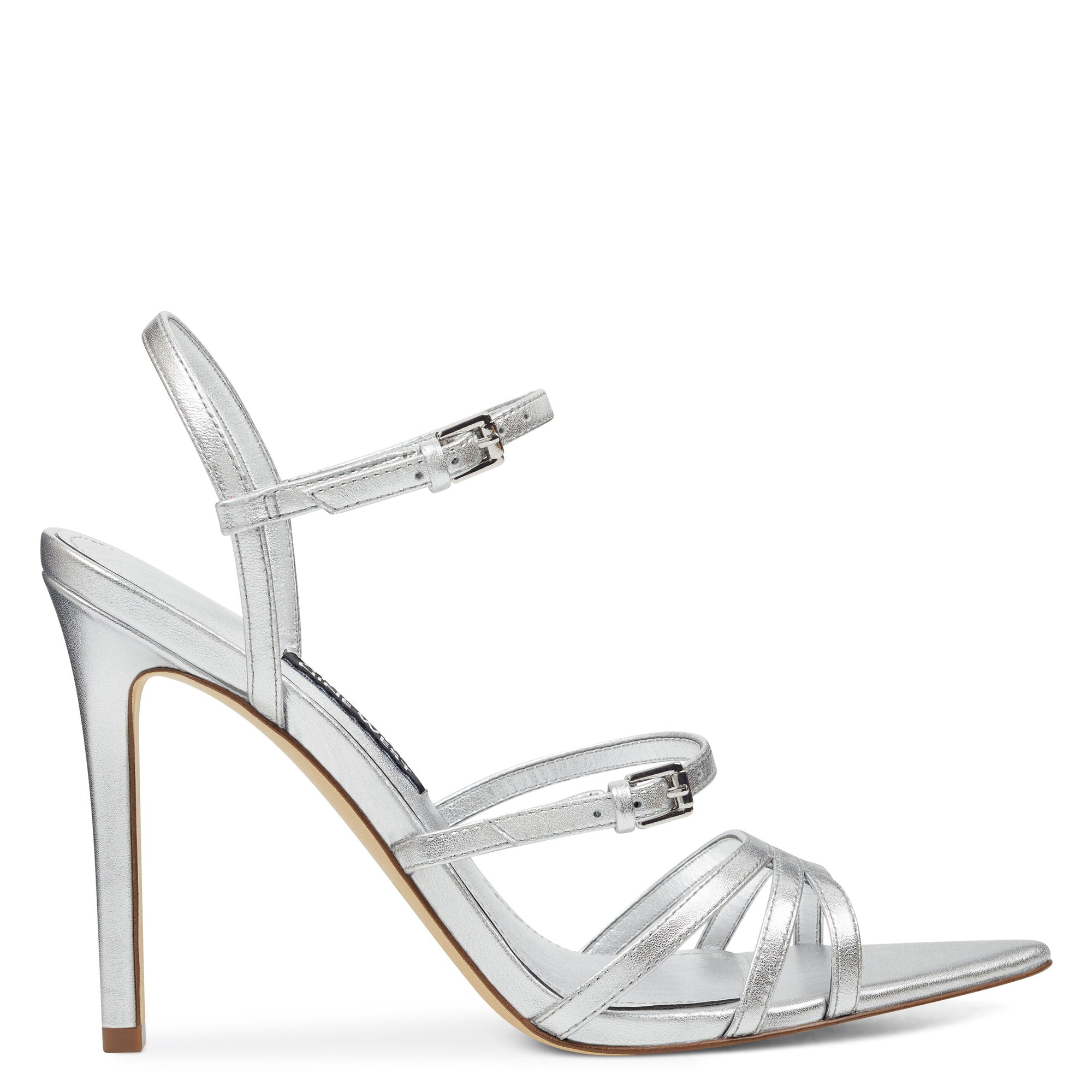 strappy sandals silver