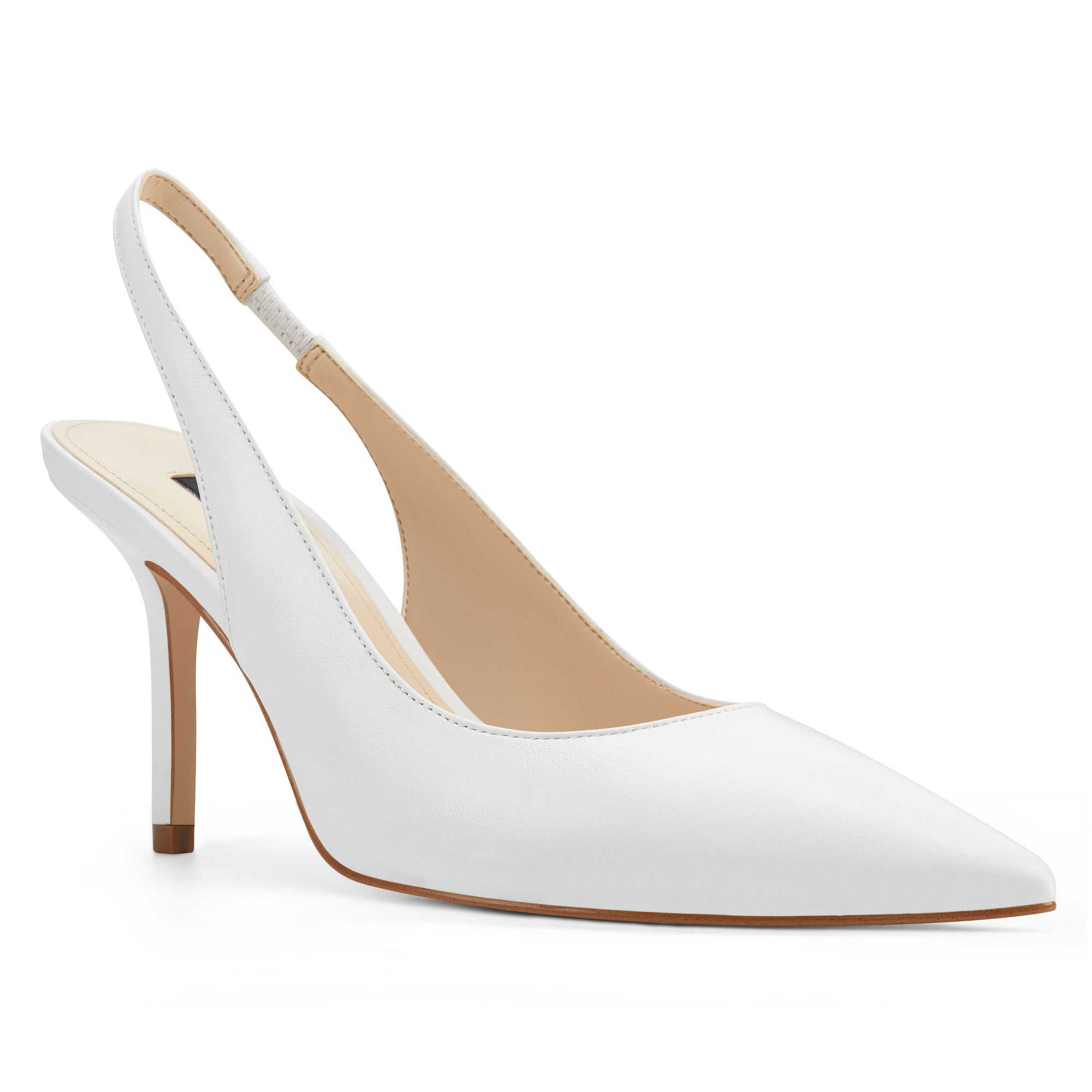 white slingback shoes