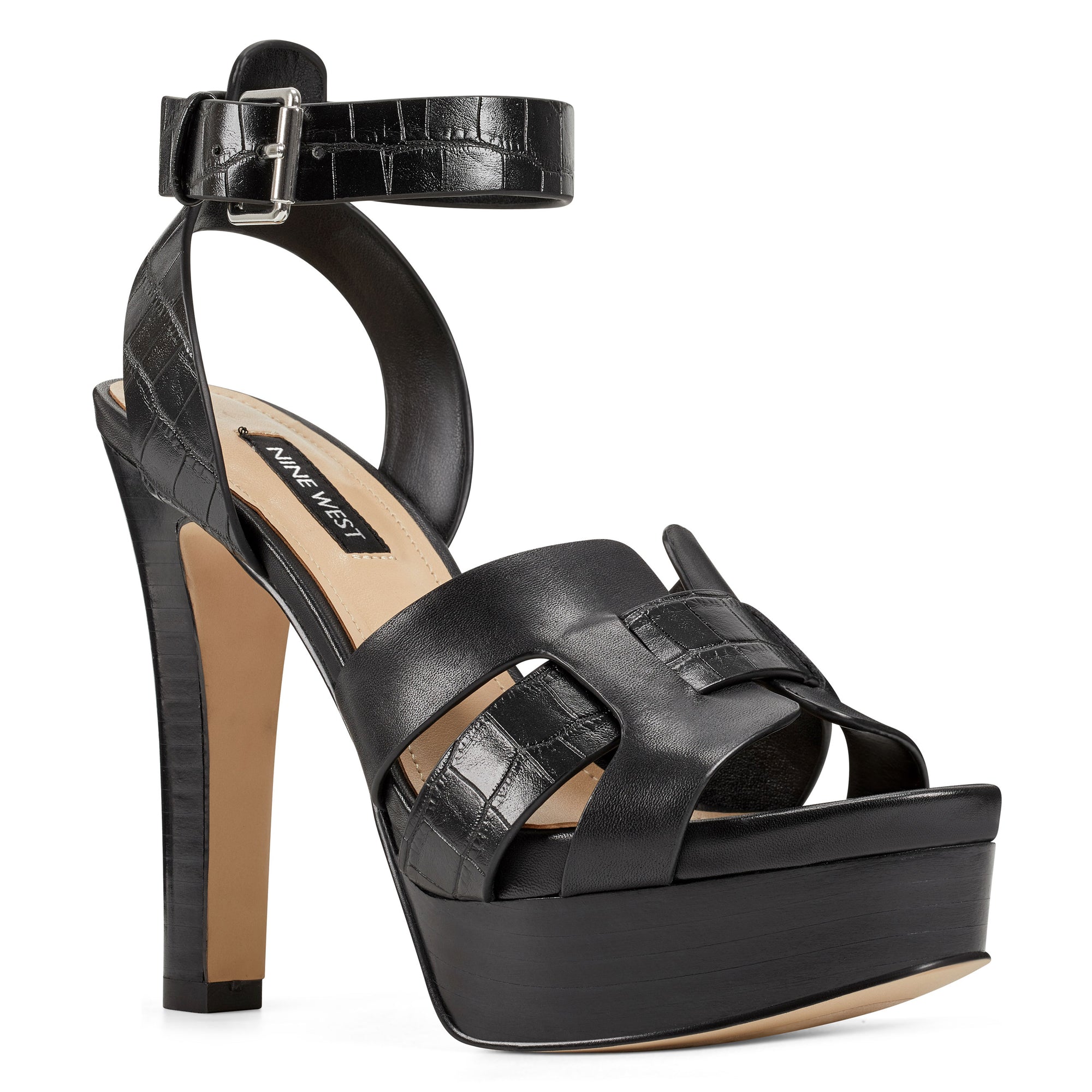 nine west quilty ankle strap sandals