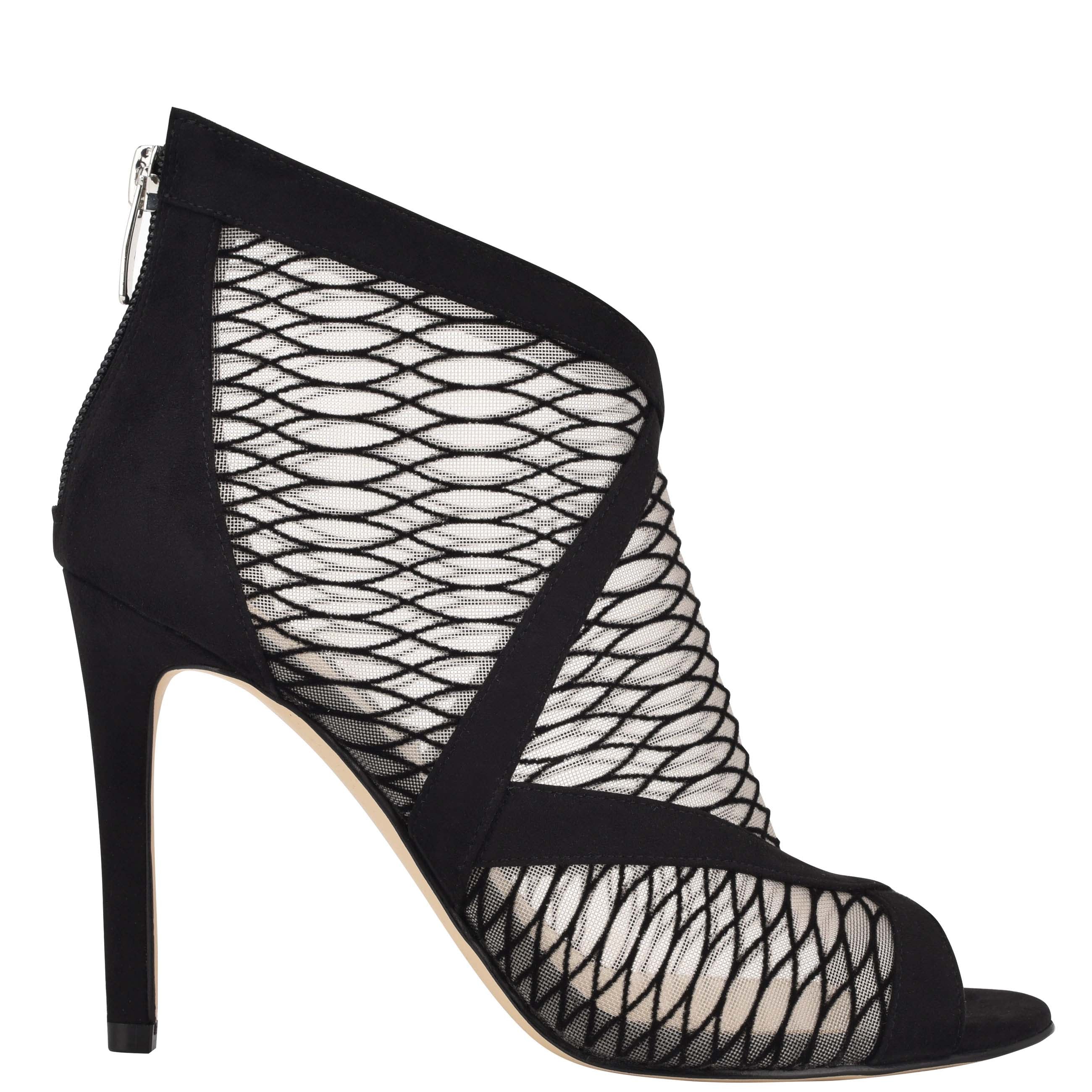 nine west open toe booties