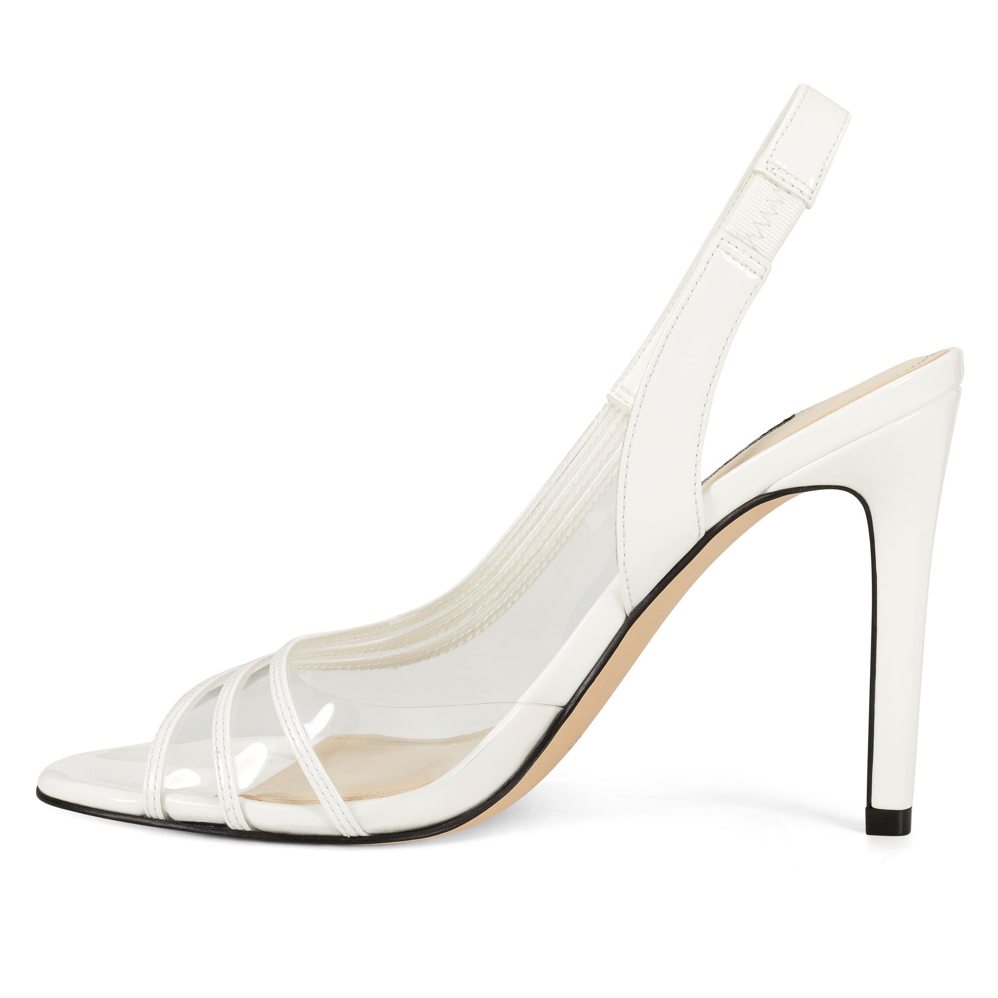 nine west white heels