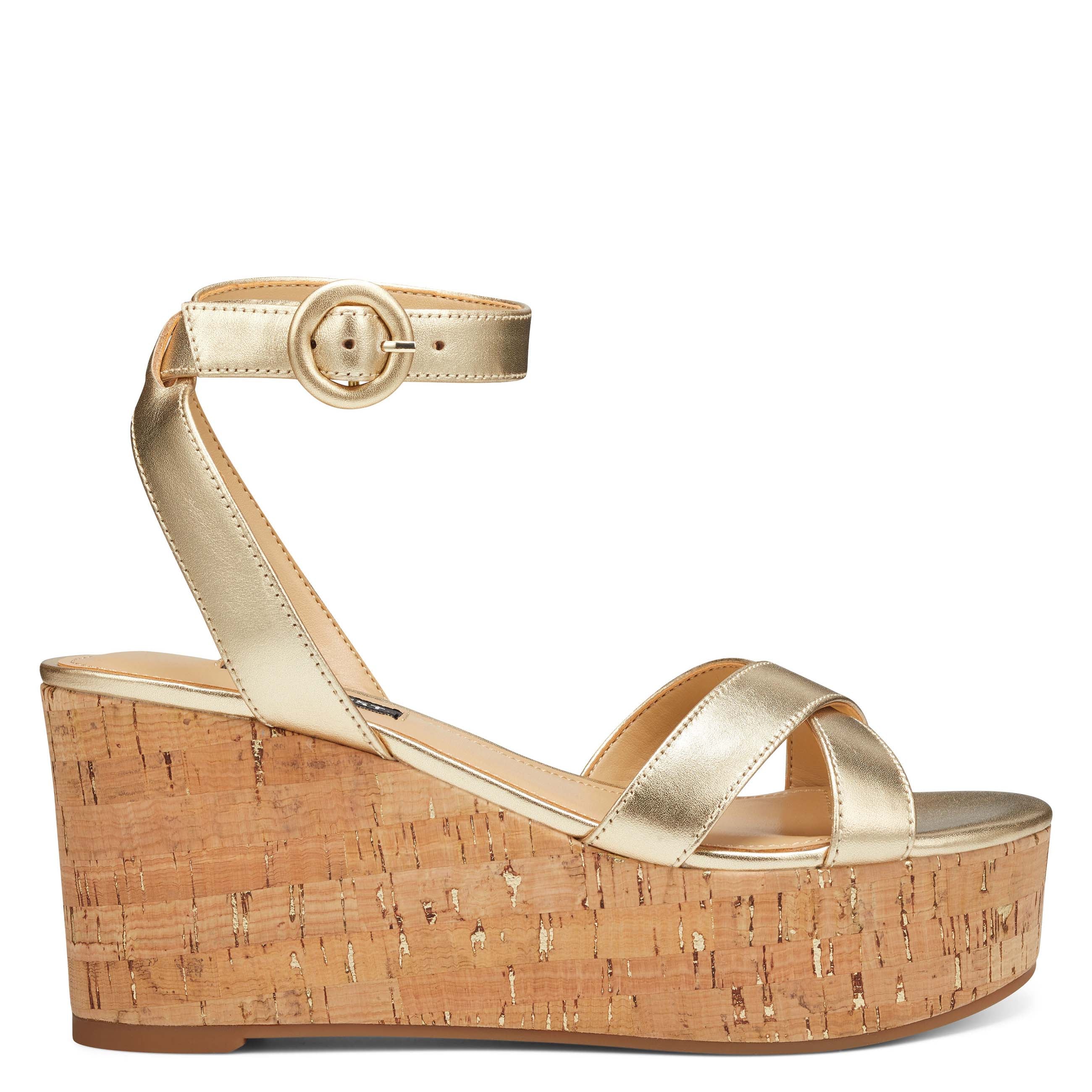 nine west ankle strap wedge