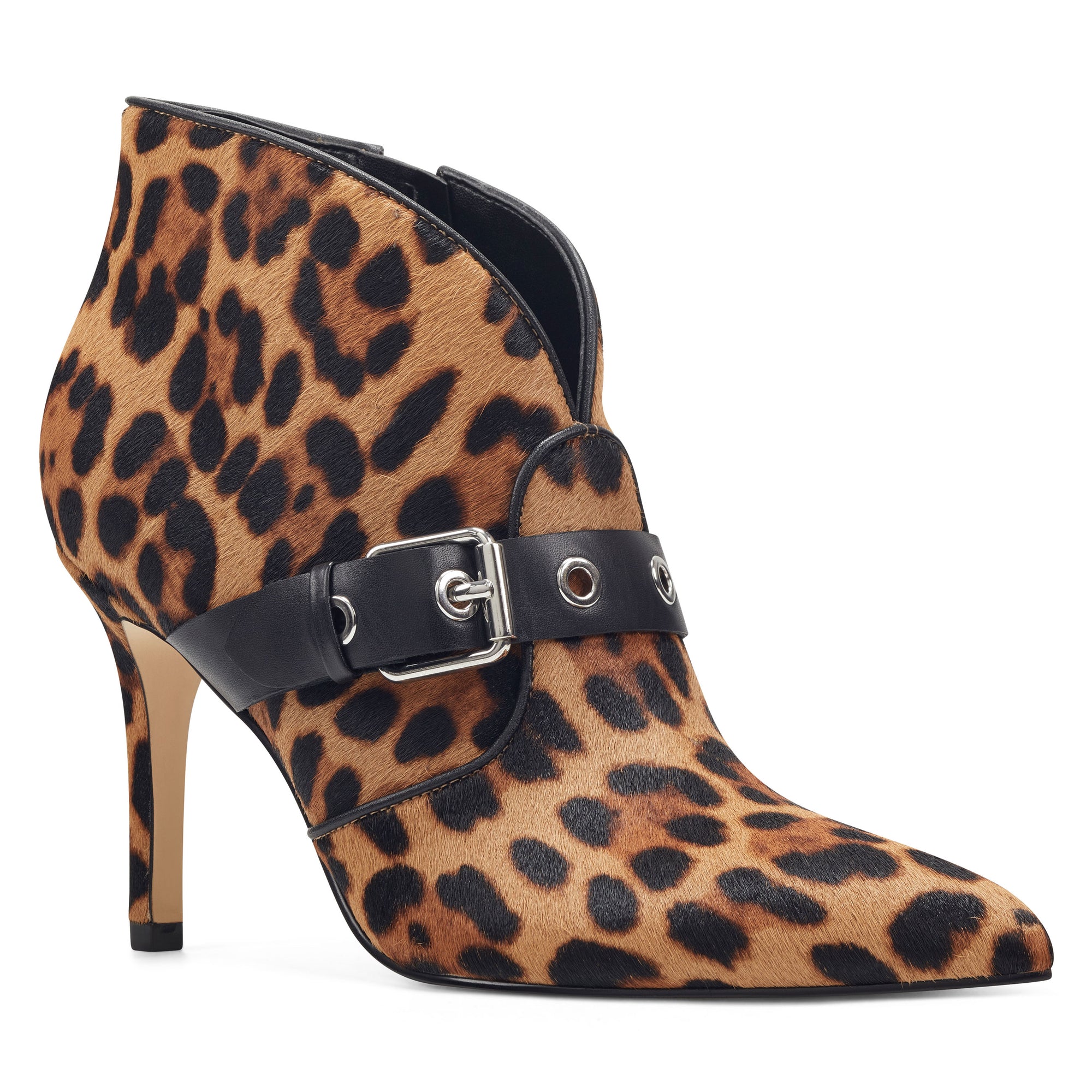 nine west leopard booties