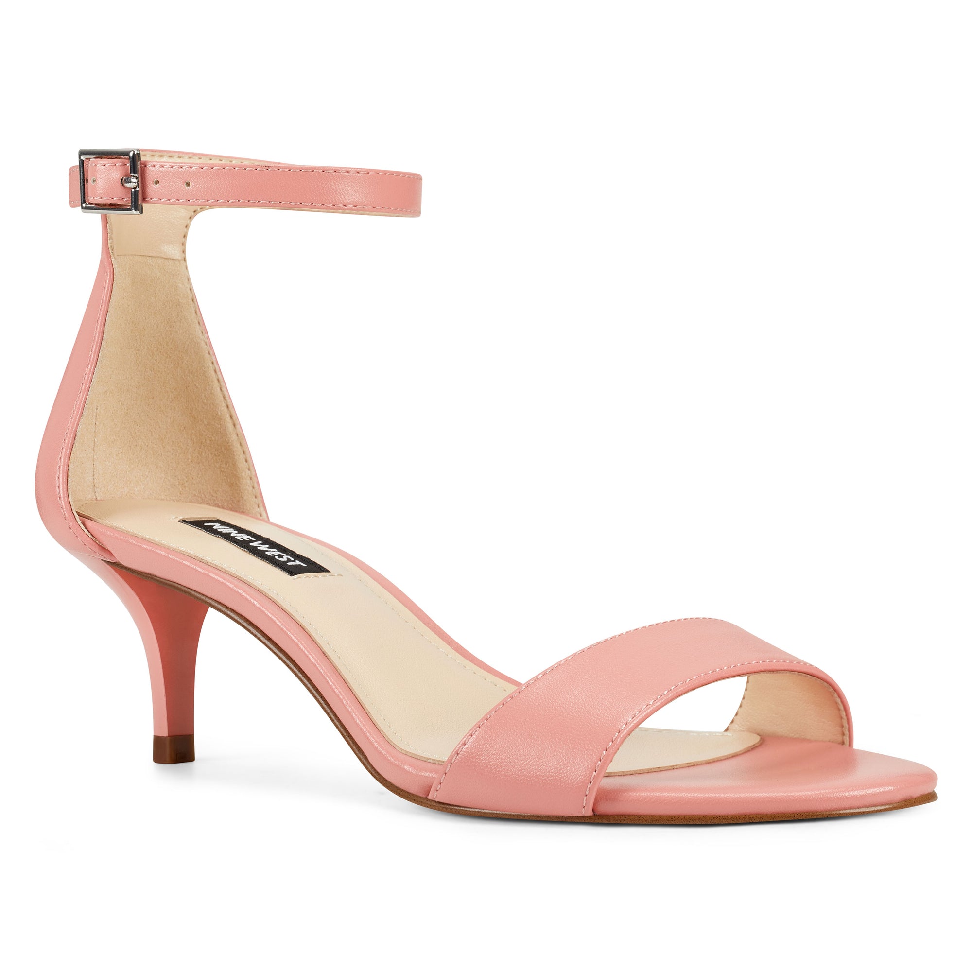 pink leather sandals