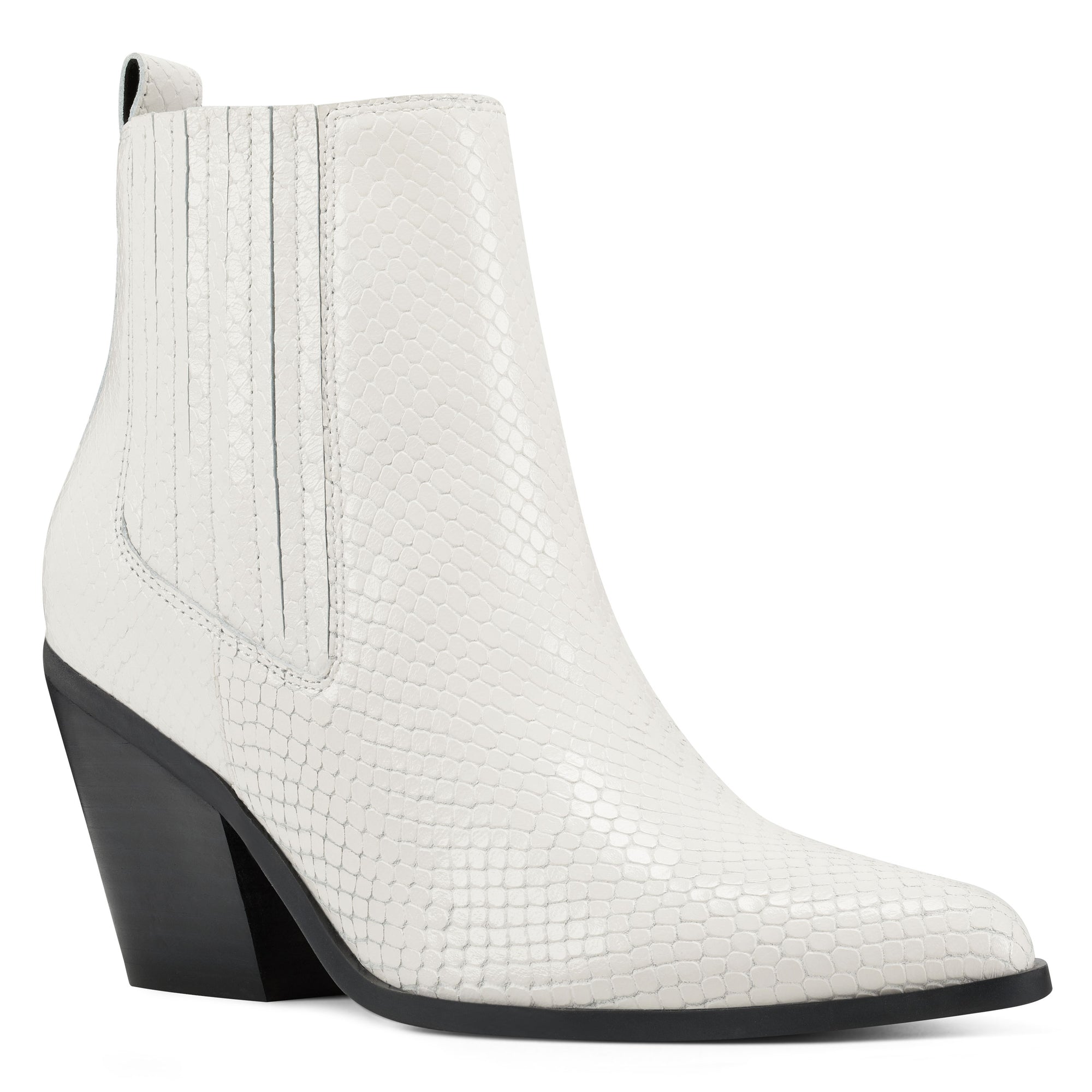 nine west white ankle boots