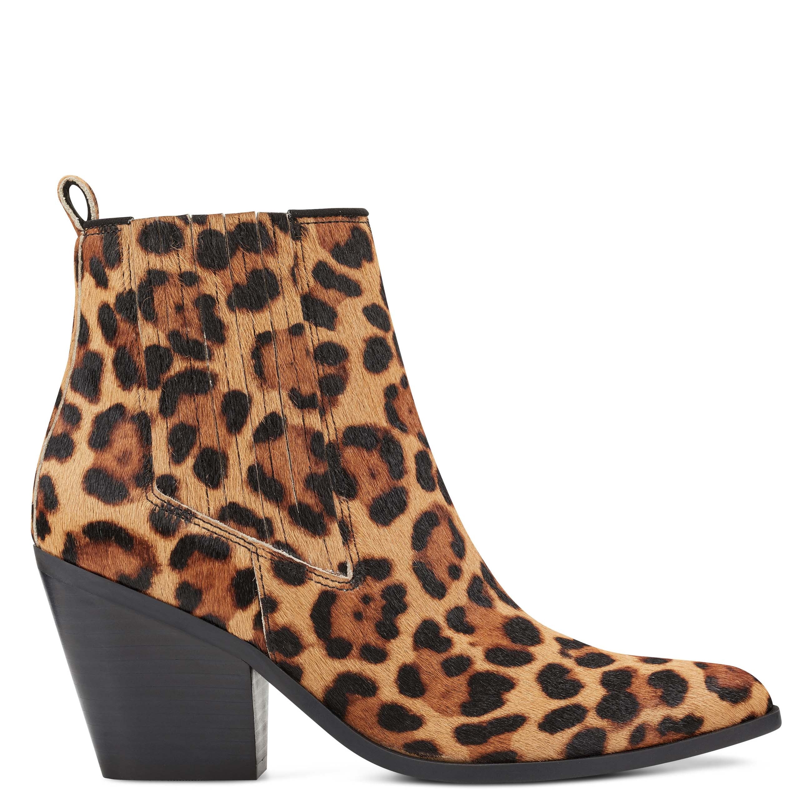 nine west leopard ankle boots
