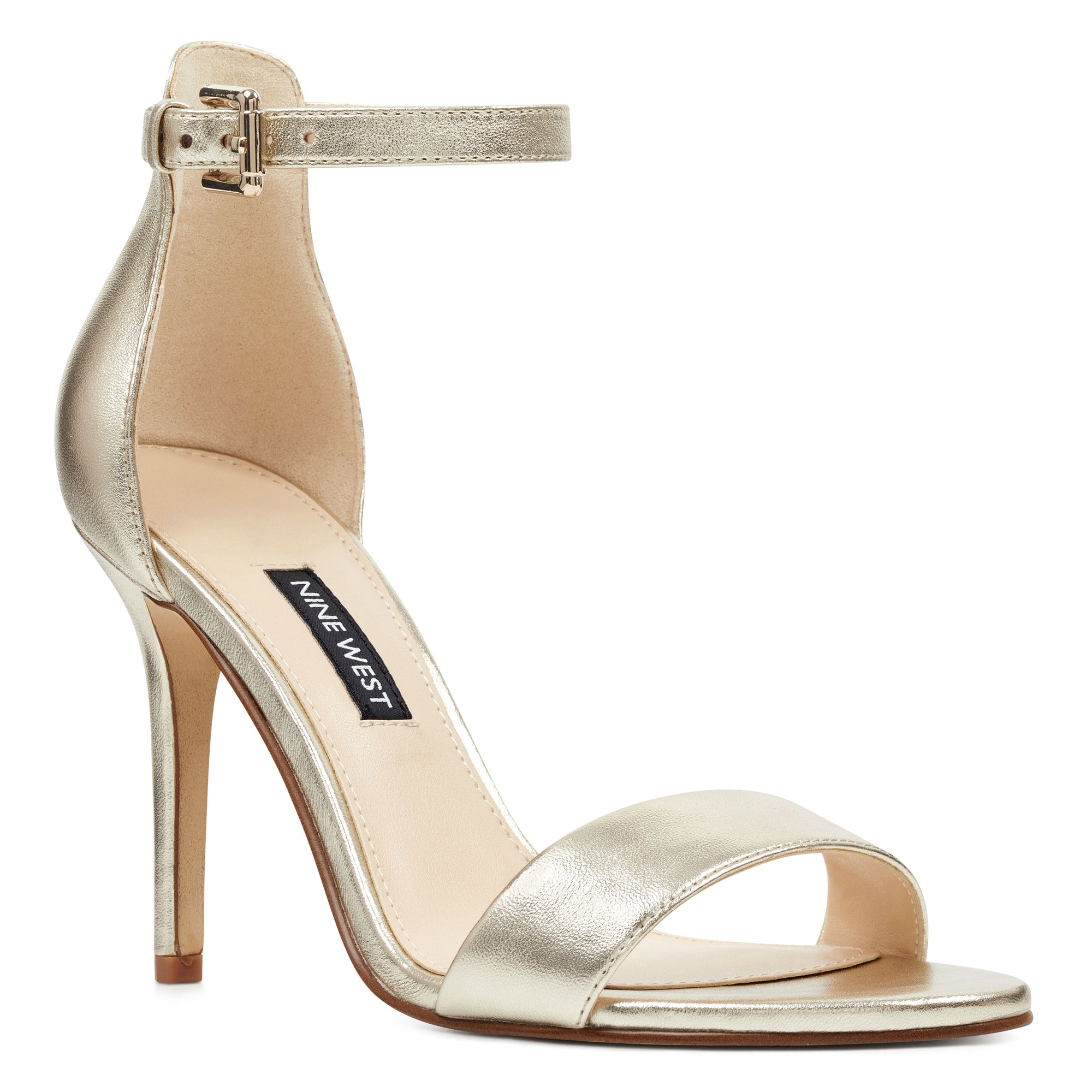 nine west gold sandals