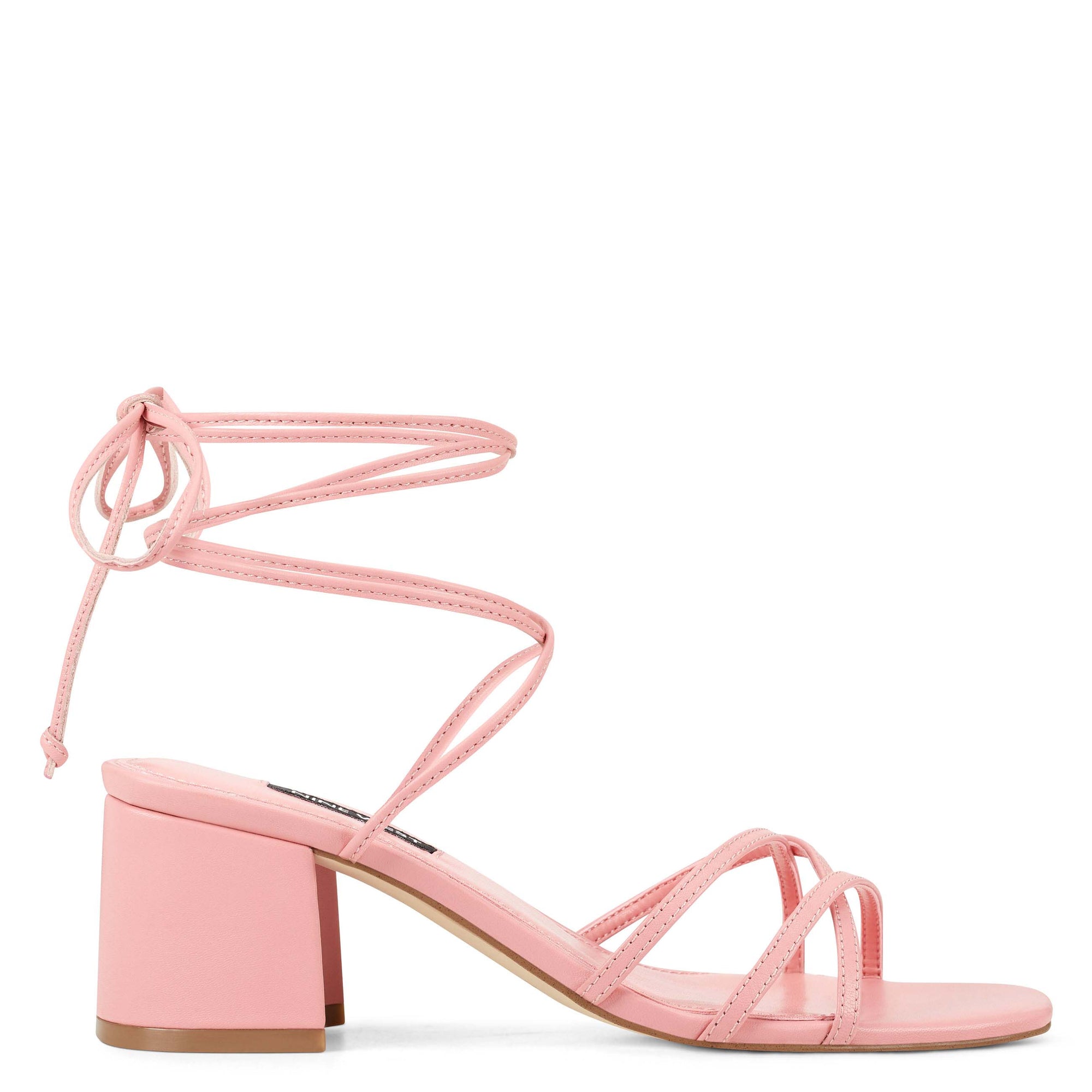 pink block heel shoes