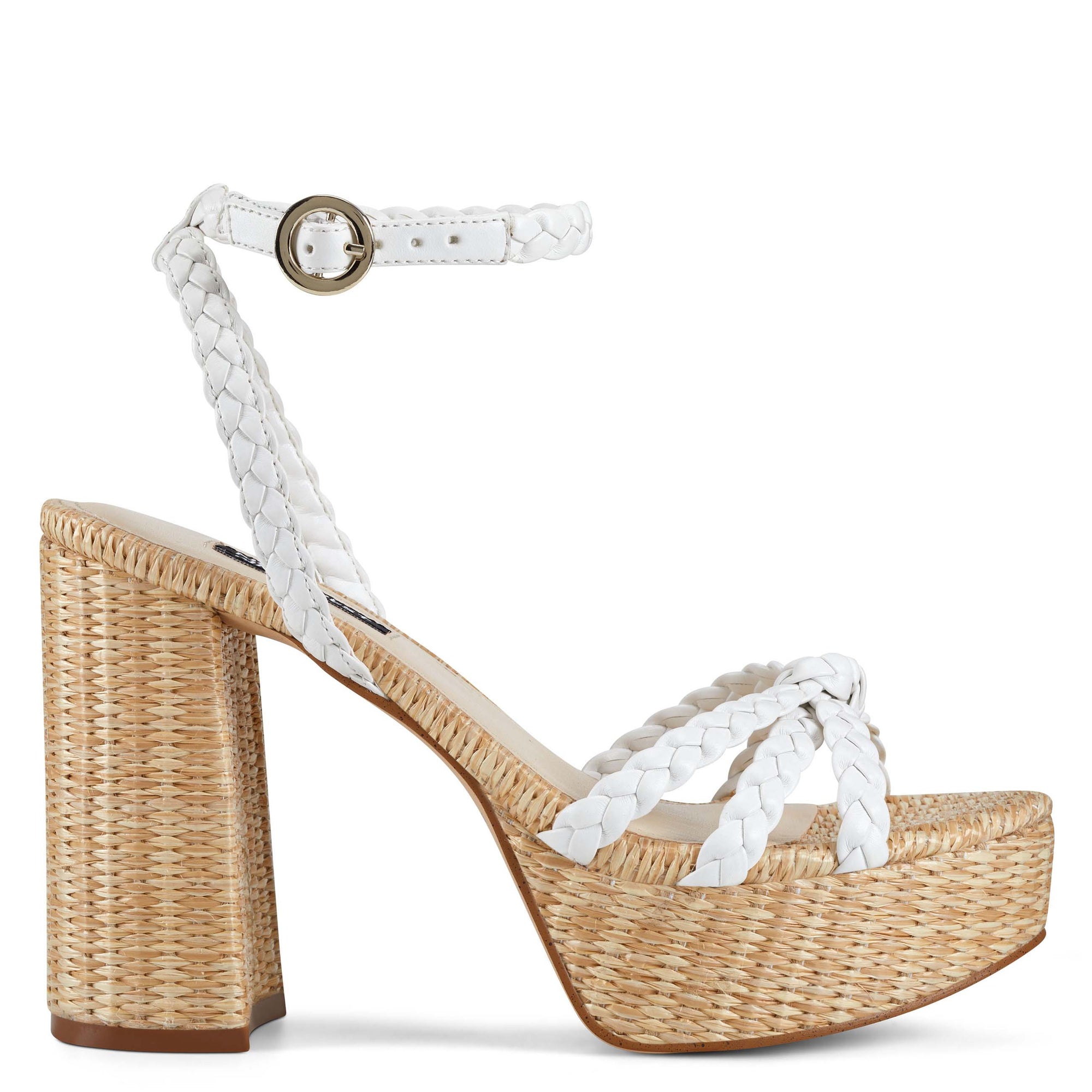 nine west white sandals