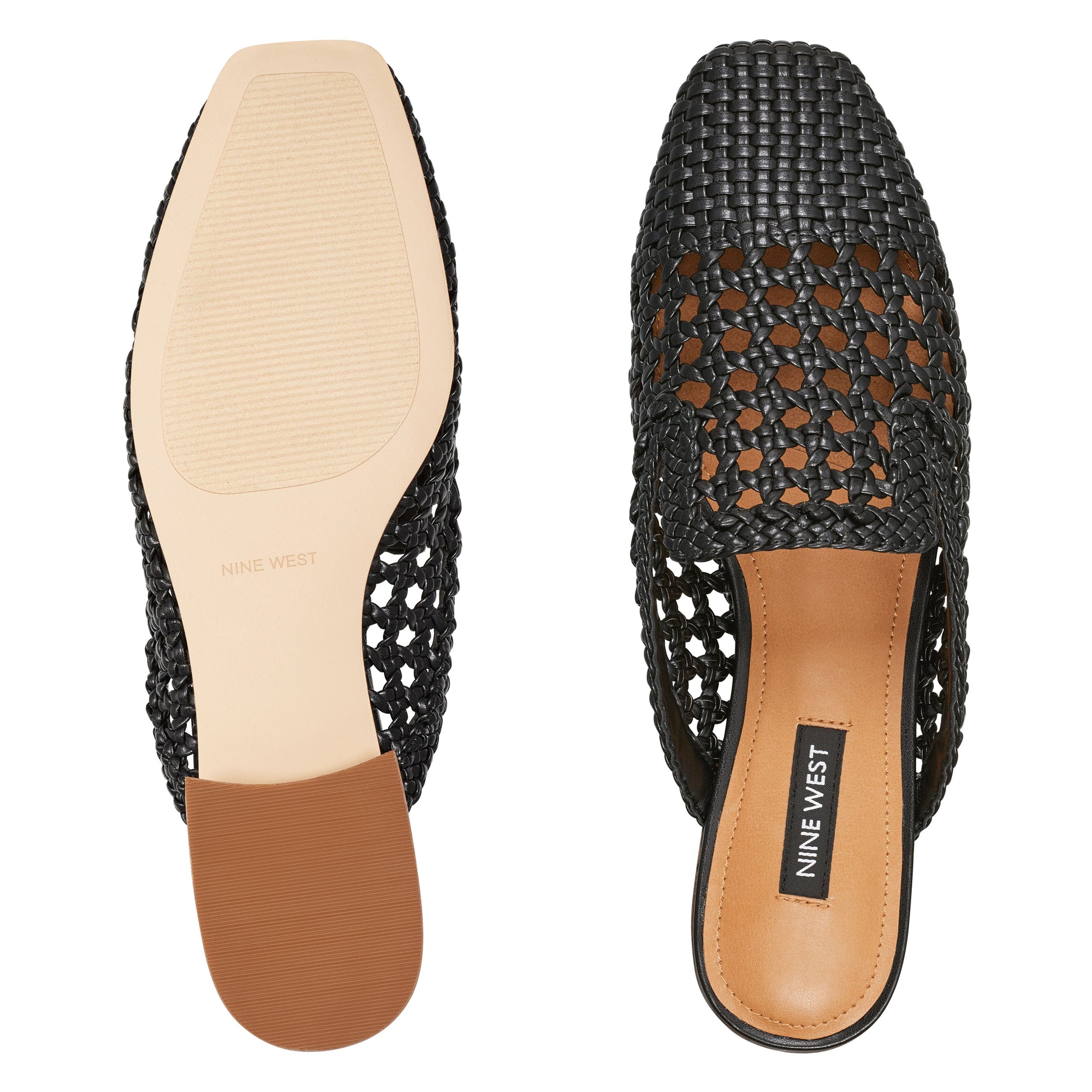 Shanie Woven Casual Mules - Nine West