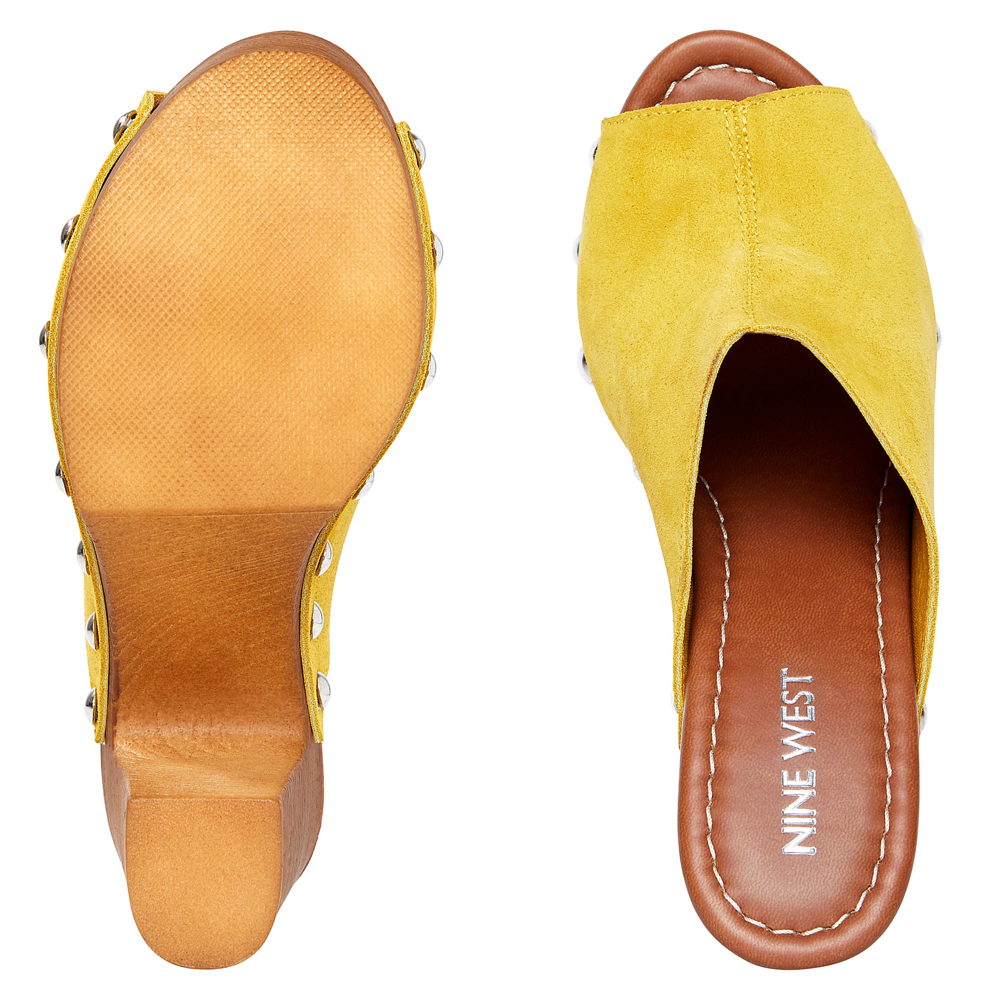 yellow clog sandals