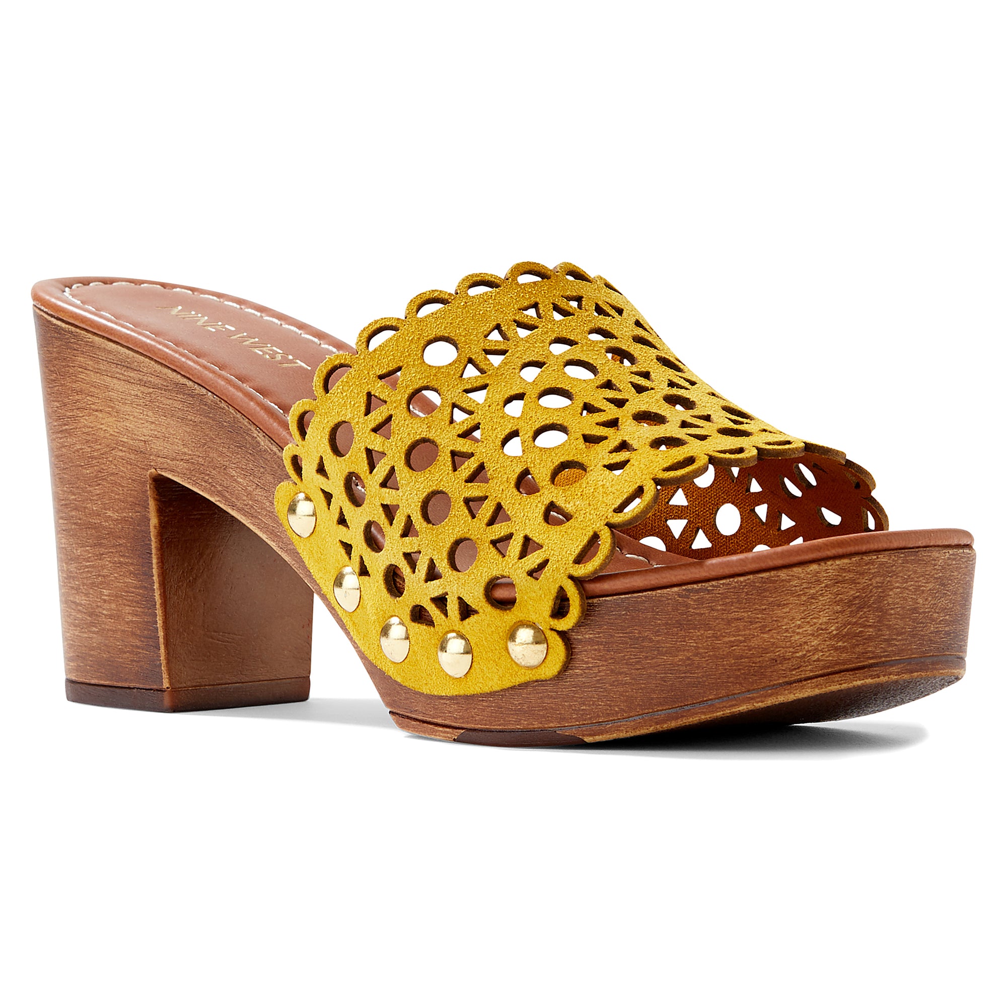 Shelbi Heeled Clog Sandals - Nine West