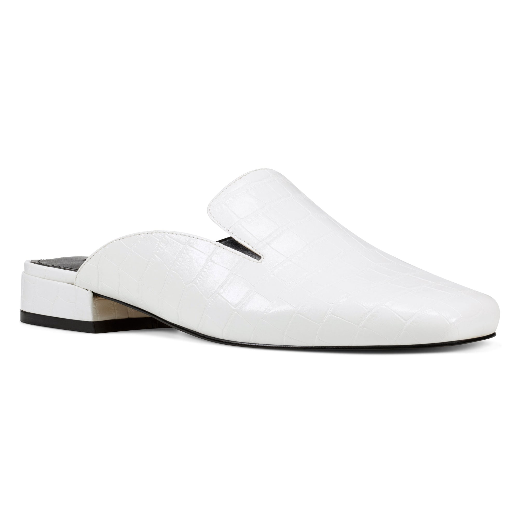 nine west white mules