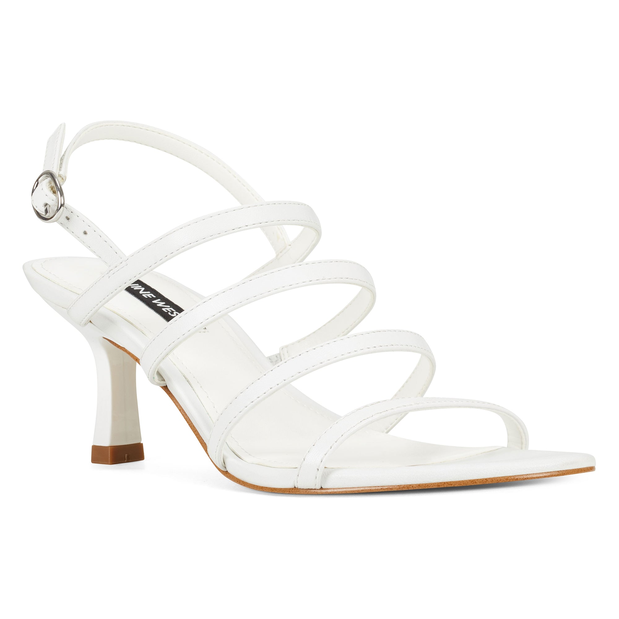 nine west white sandals