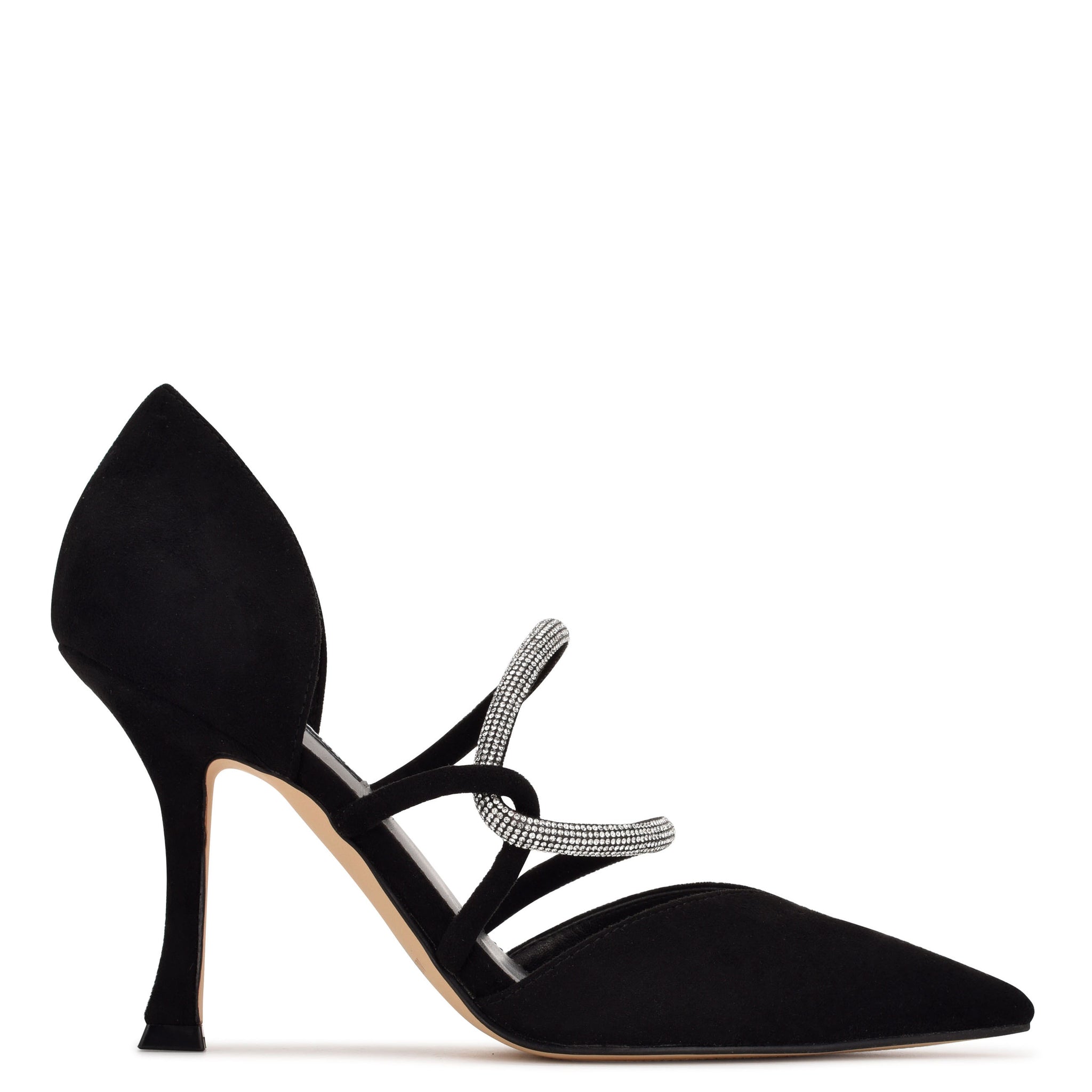 black suede pumps nine west