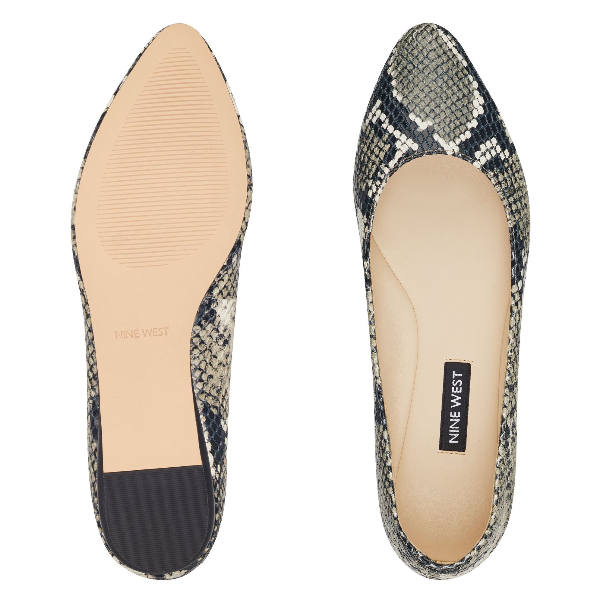 Speakup Almond Toe Flats - Nine West