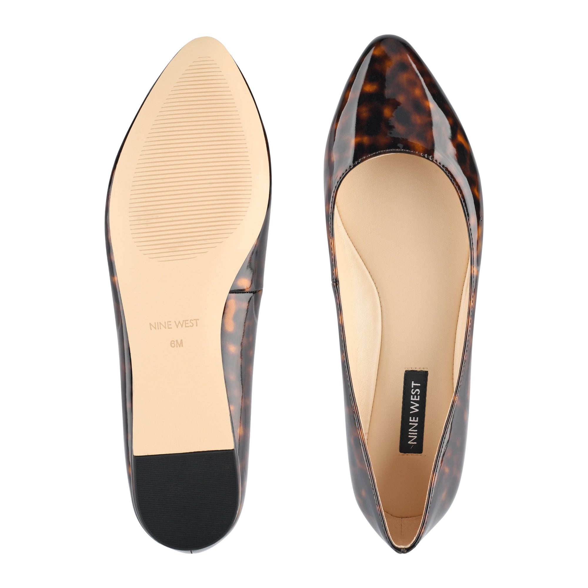 Speakup Almond Toe Flats - Nine West