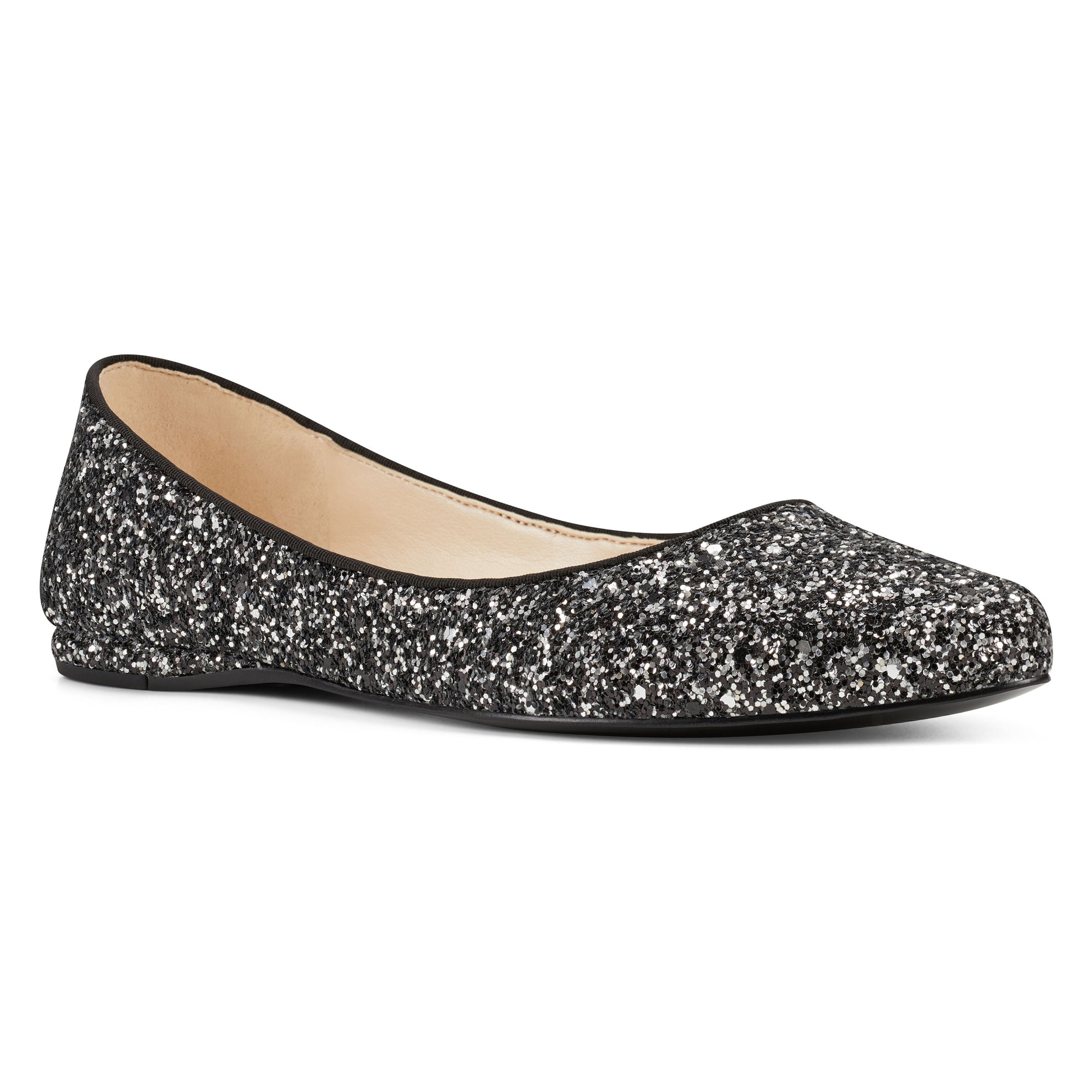 nine west silver loafers