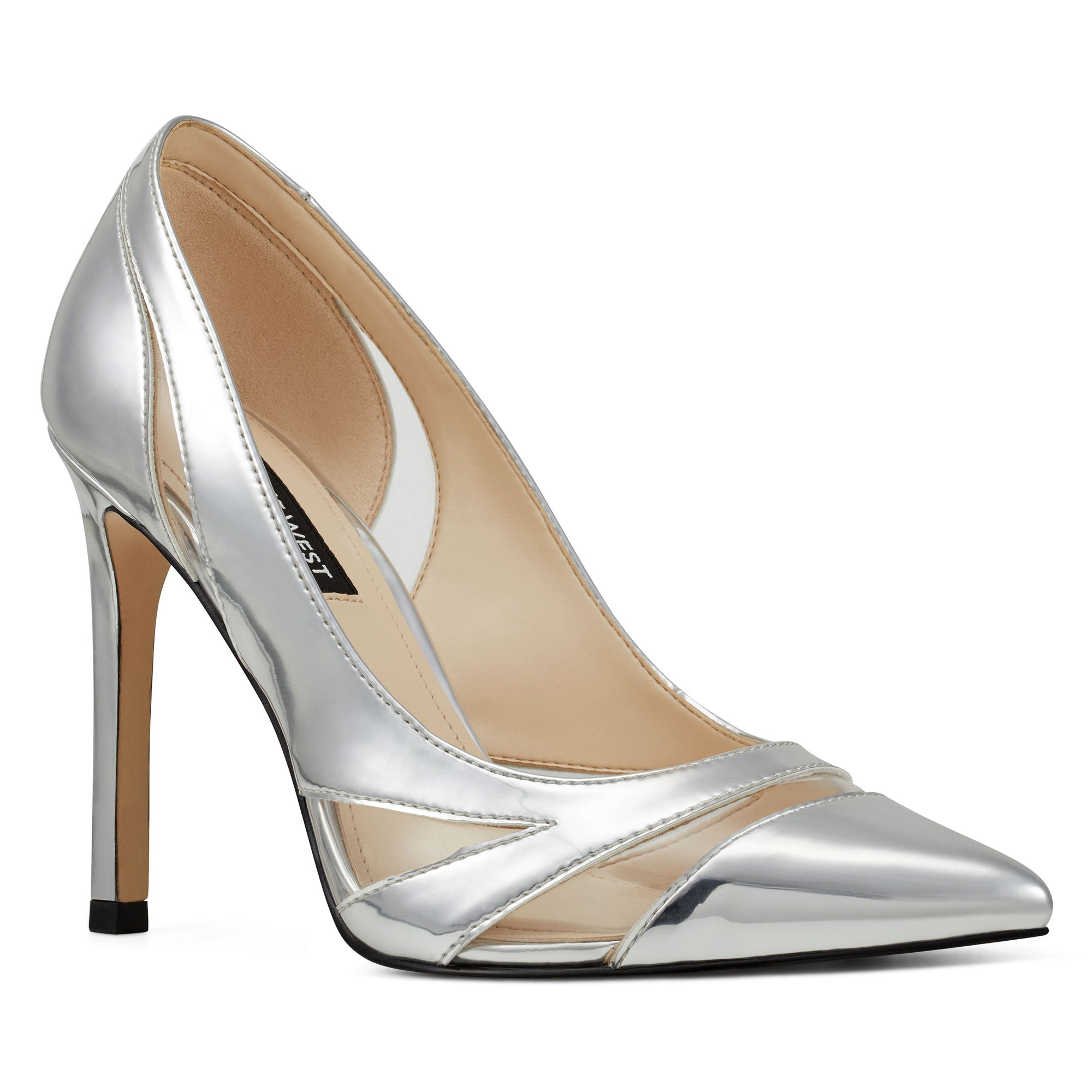 clear pointy toe pumps